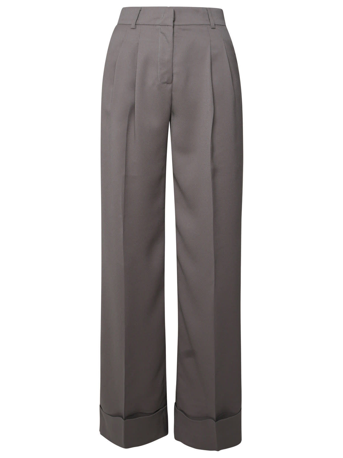 Grey Polyester Trousers
