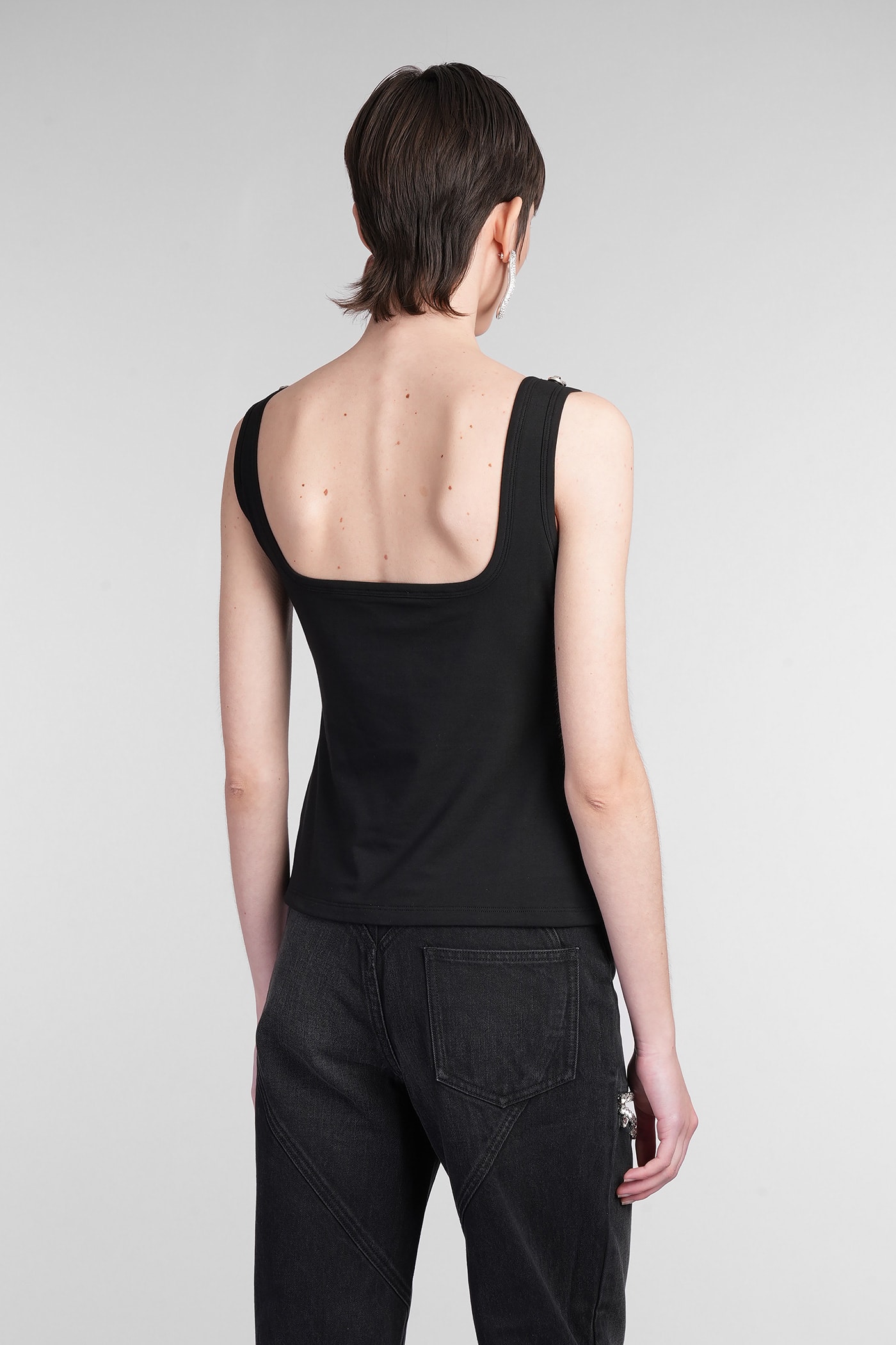 Area Topwear In Black Cotton In Black