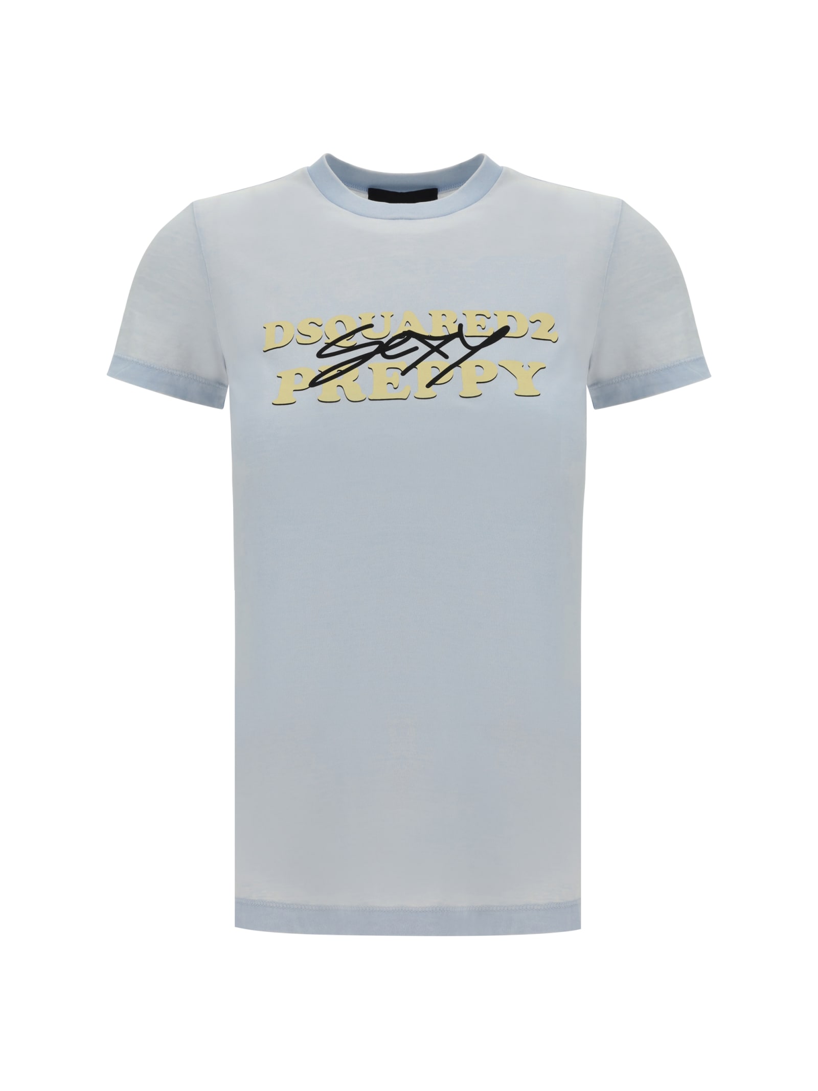 Shop Dsquared2 T-shirt In Sky