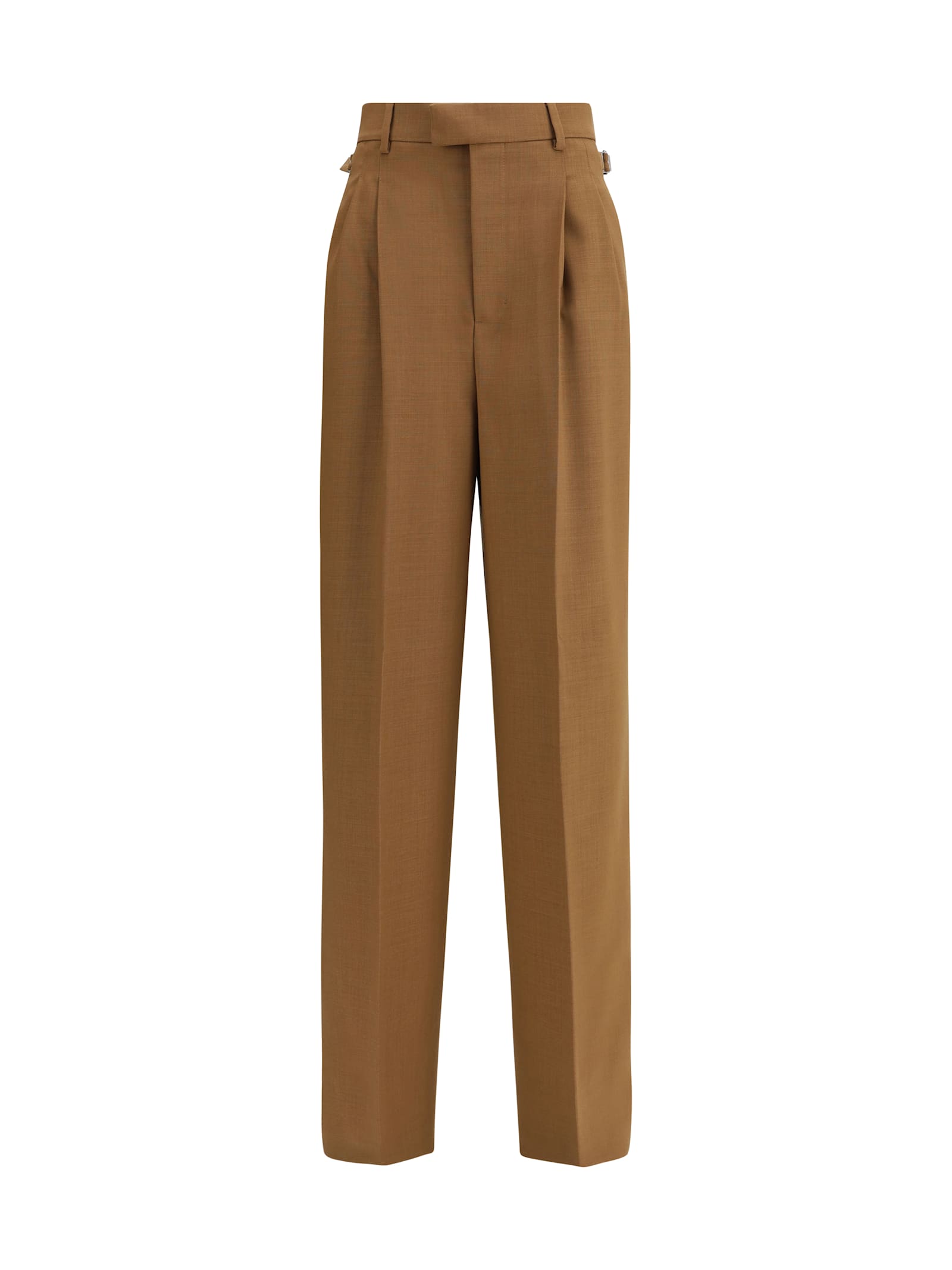 Ami Alexandre Mattiussi Wool Pants In Brown
