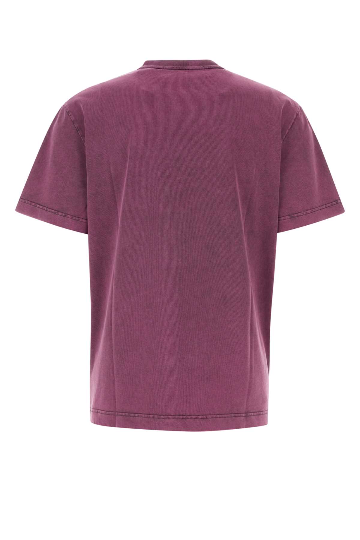 Alexander Wang Purple Cotton T-shirt In Acidcandypink