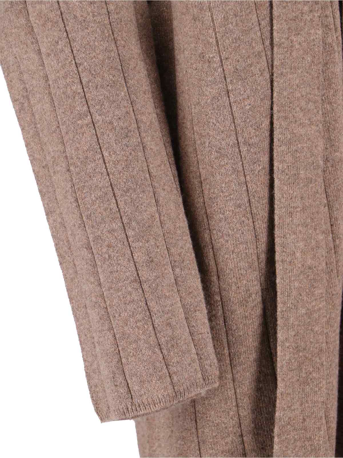 Max Mara Maxi Cashmere Cardigan In Gray