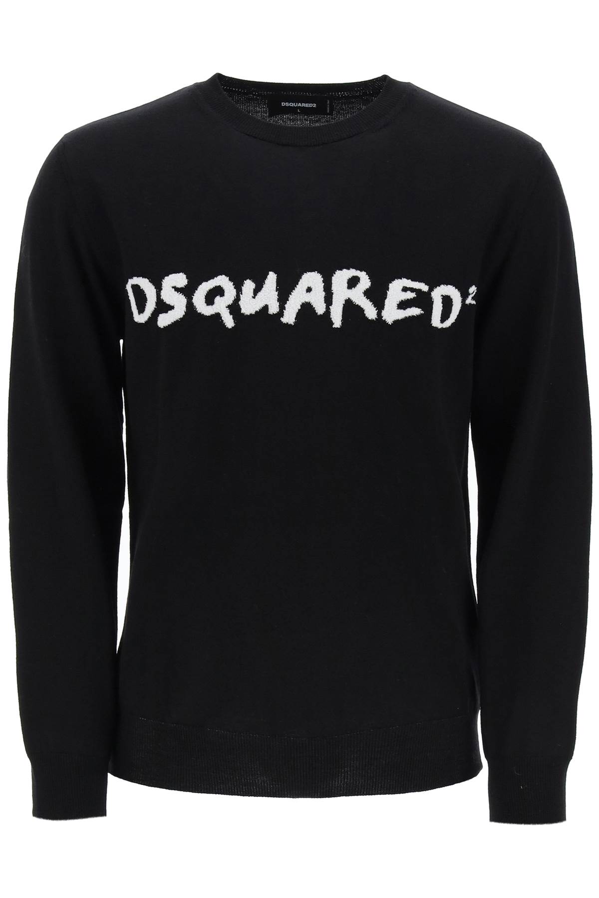 DSQUARED2 TEXTURED LOGO SWEATER
