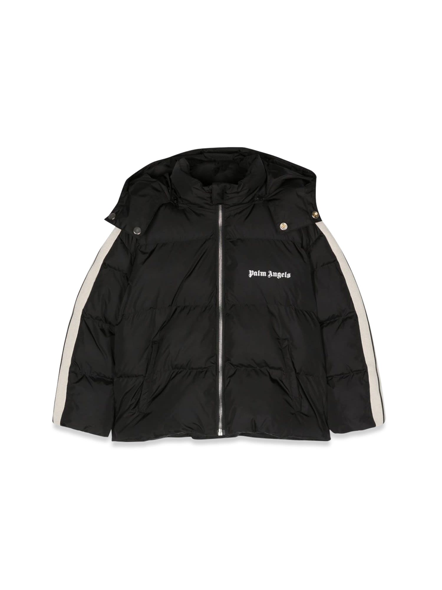 PALM ANGELS HOODED PUFFER JACKET