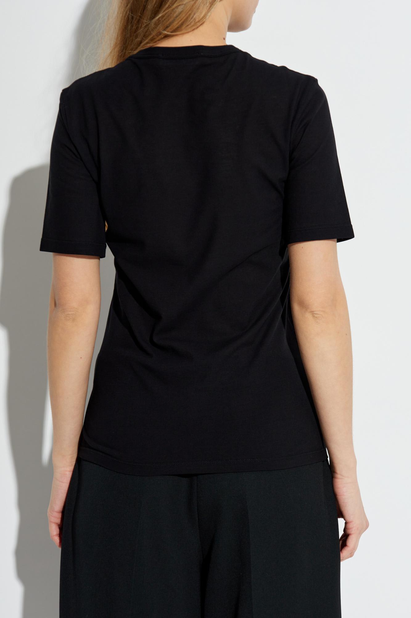 Jil Sander Logo Cotton Jersey T-shirt