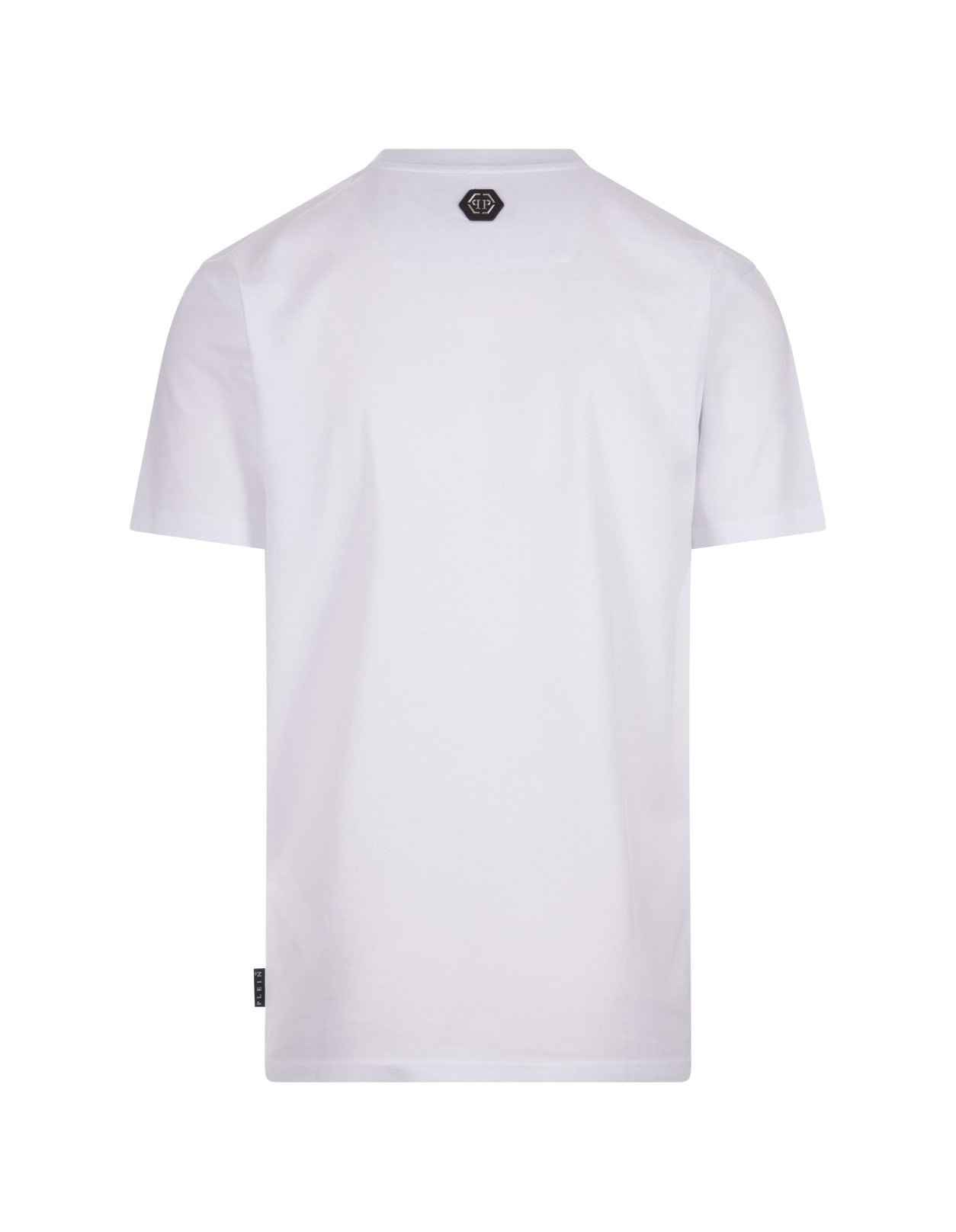 Shop Philipp Plein White T-shirt With Crystals  Tm