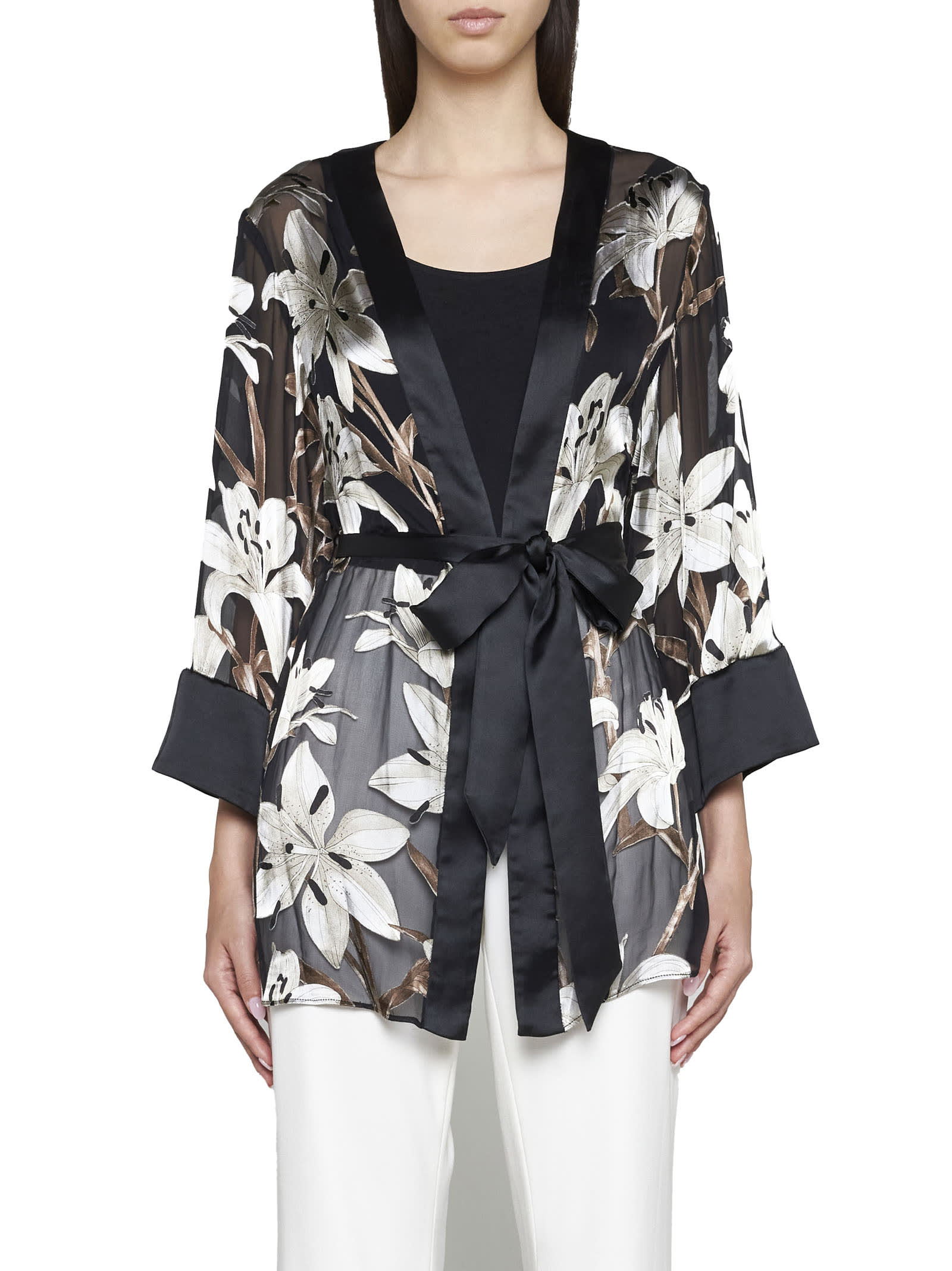 Shop Alice And Olivia Cardigan In Stargazer Black Lg