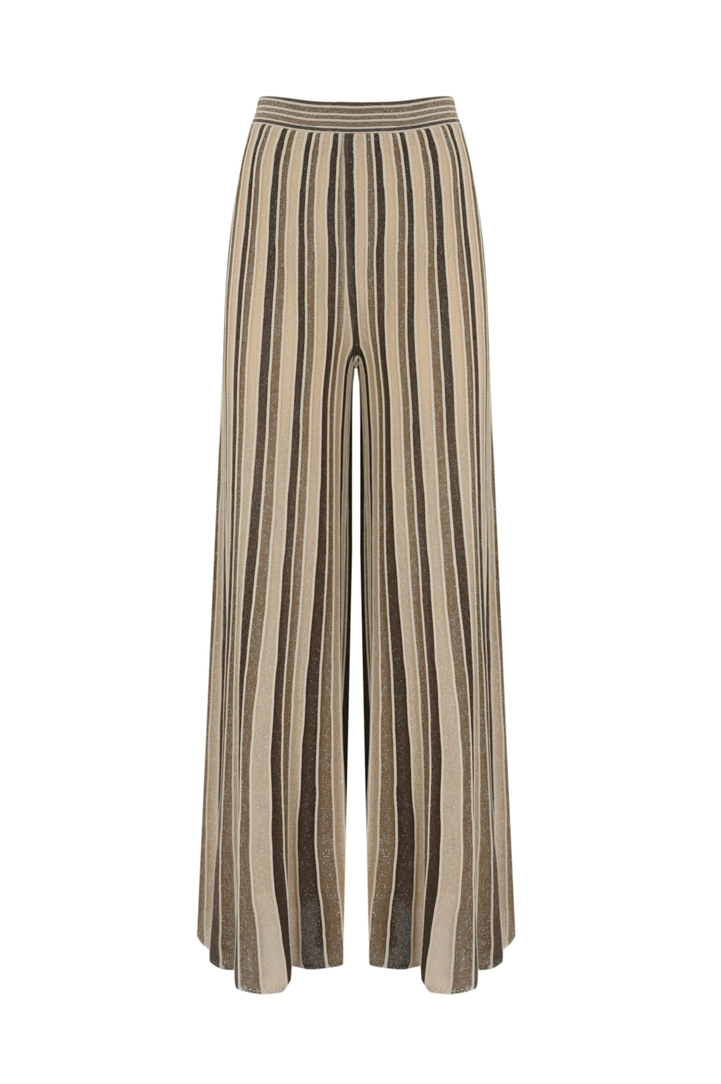 D. Exterior Pleated Trousers In Lurex Viscose