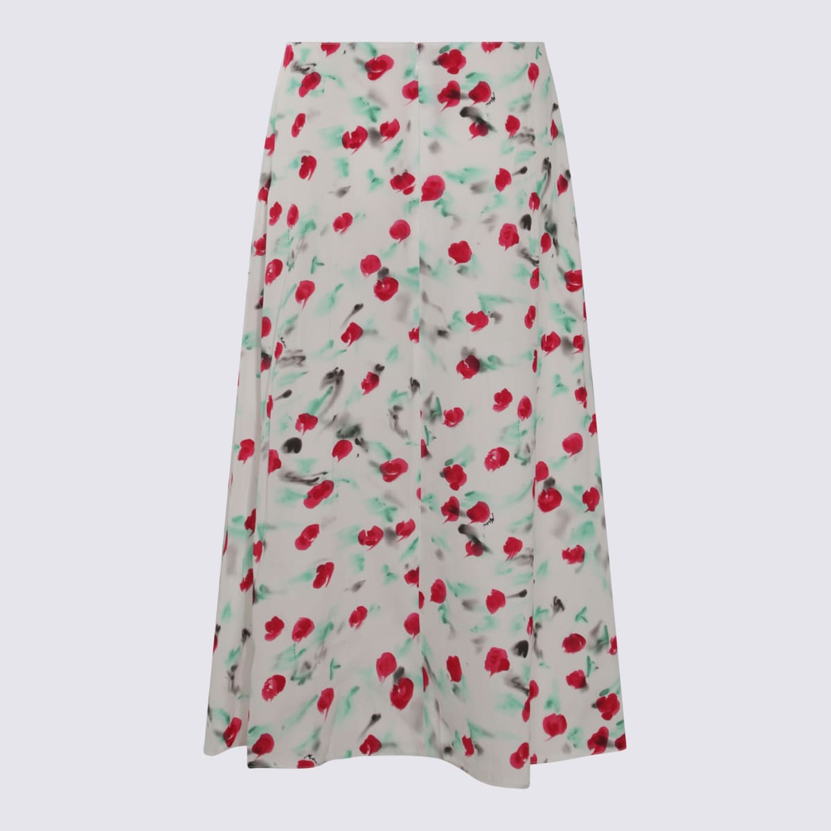 Shop Marni White Midi Skirt In Lily White