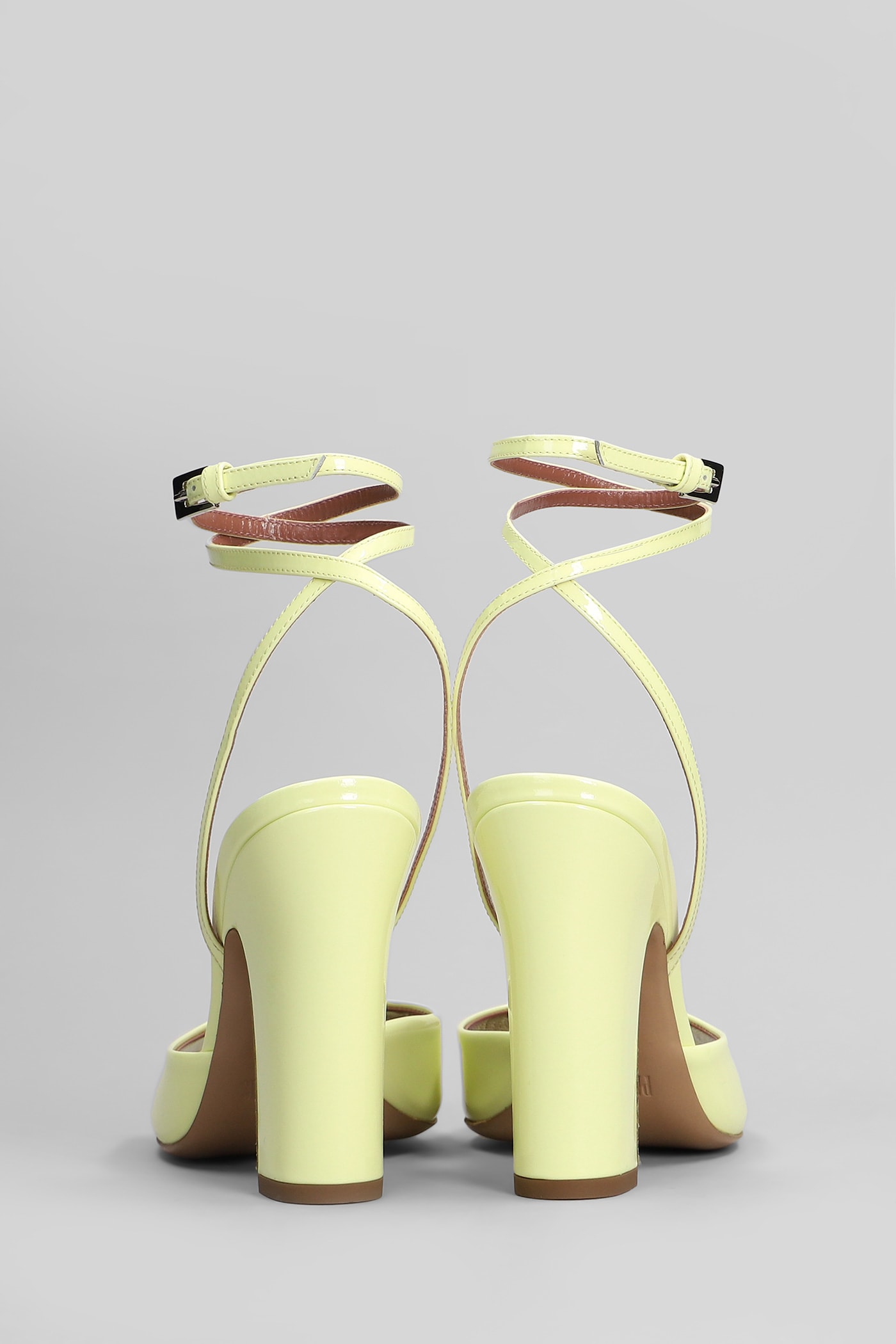 Paris Texas Lara Sandal 100 Sandals In Yellow Patent Leather In Yellow