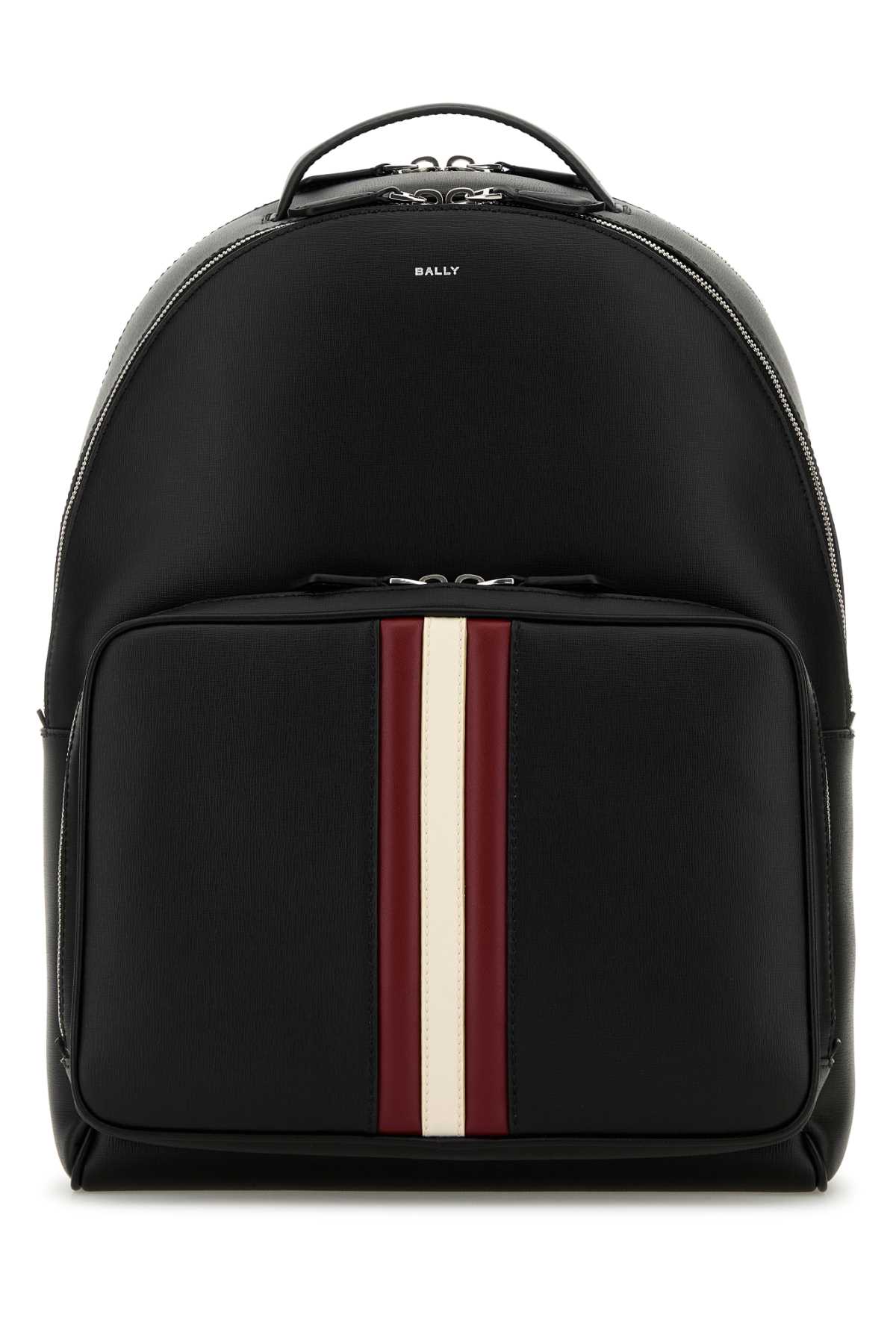 Shop Bally Black Leather Backpack