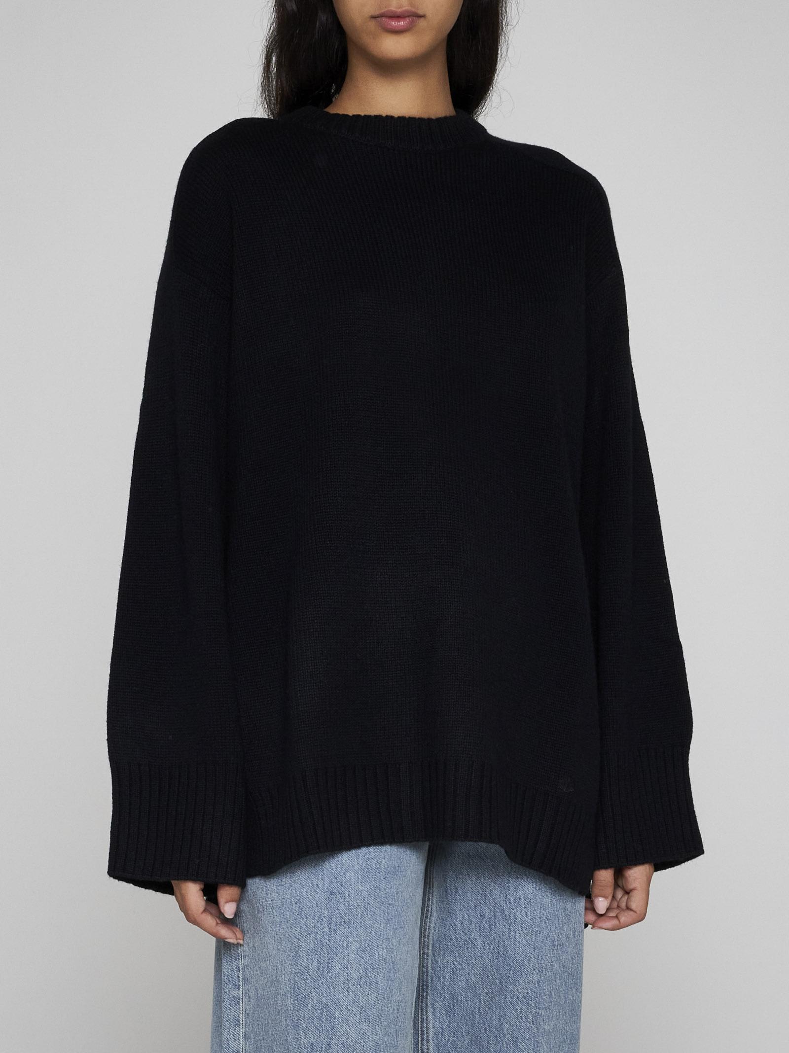 Shop Loulou Studio Safi Wool And Cashmere Sweater In Black