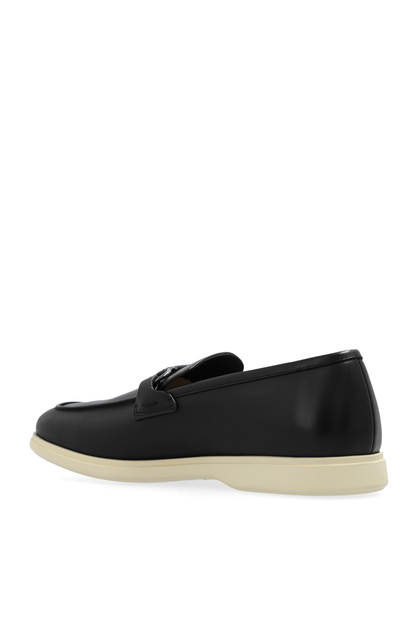 Ferragamo Moccasin Gancini In Black