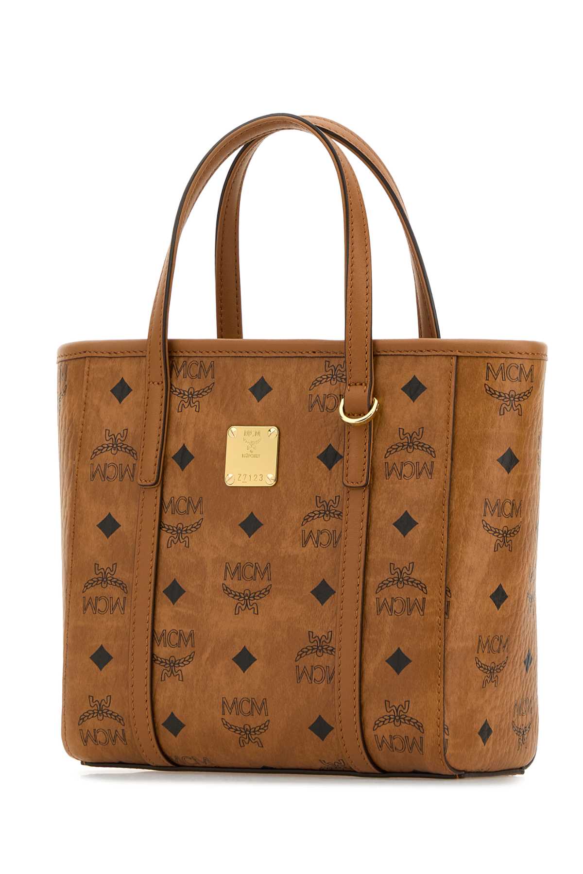 MCM PRINTED CANVAS MINI TONY HANDBAG