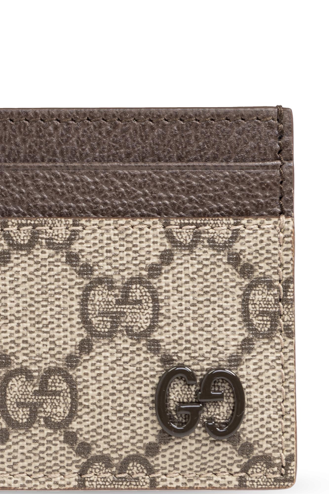 Gucci Card Case In Beige