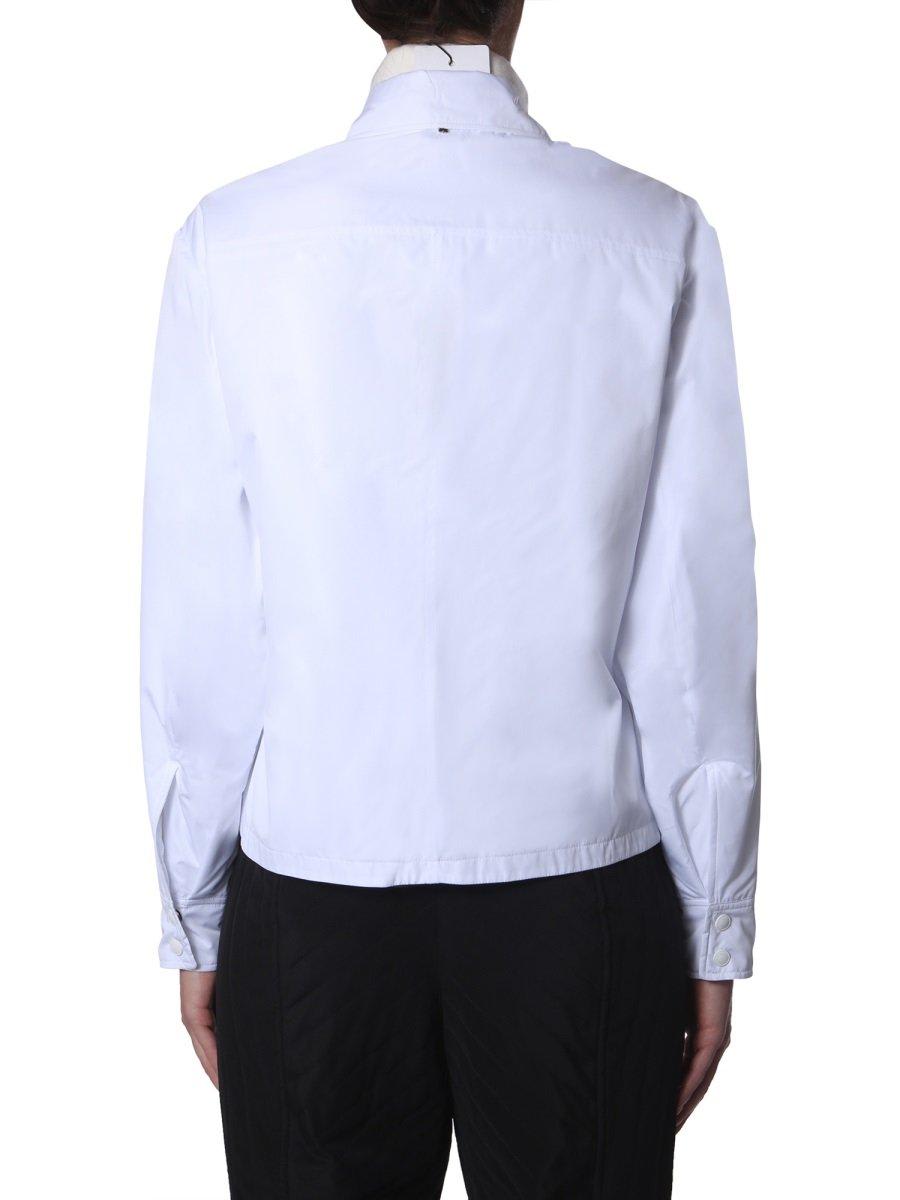 Shop Max Mara Buttoned Rolle Jacket In White