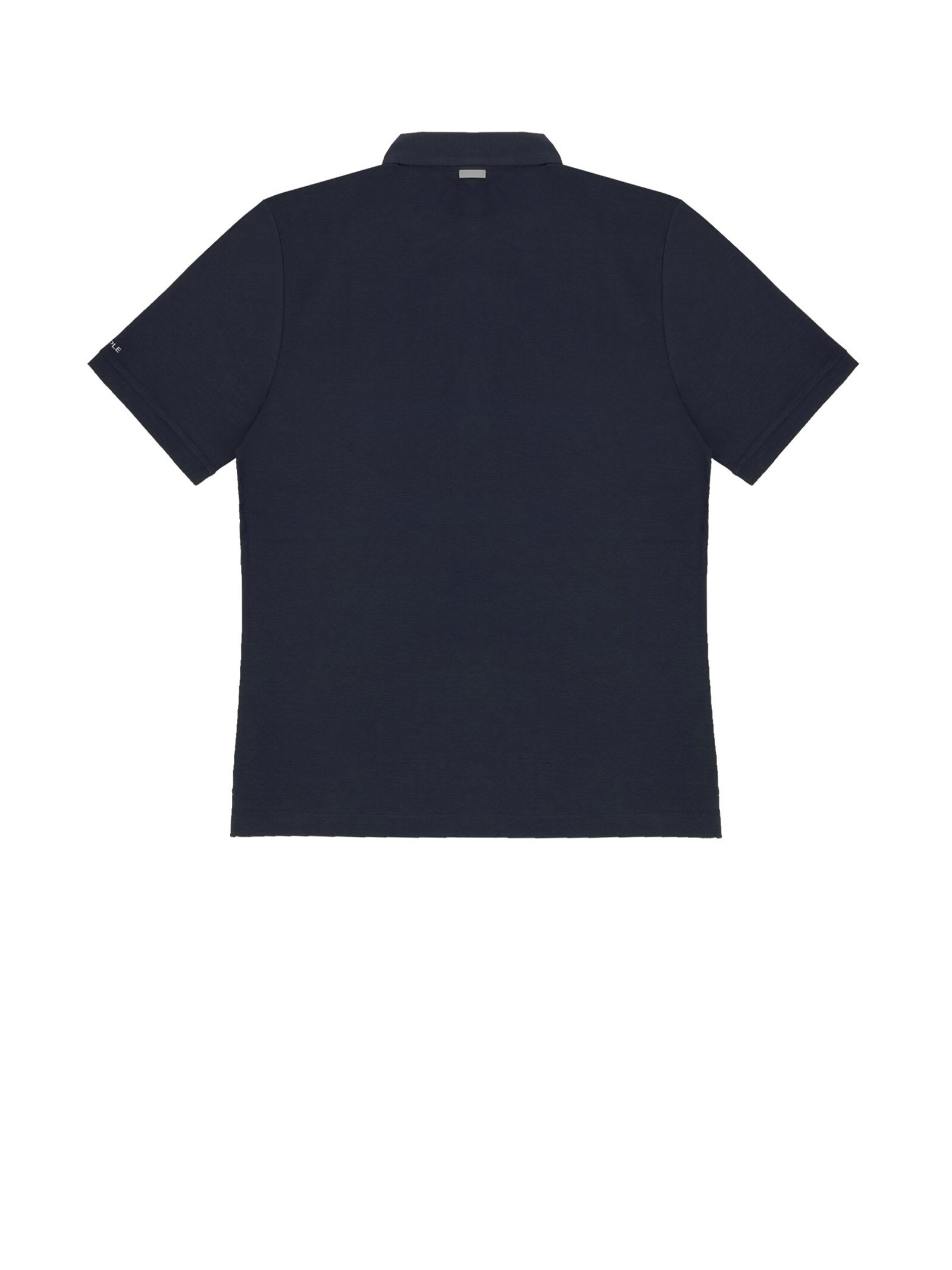 Shop People Of Shibuya Navy Blue Short-sleeved Polo Shirt