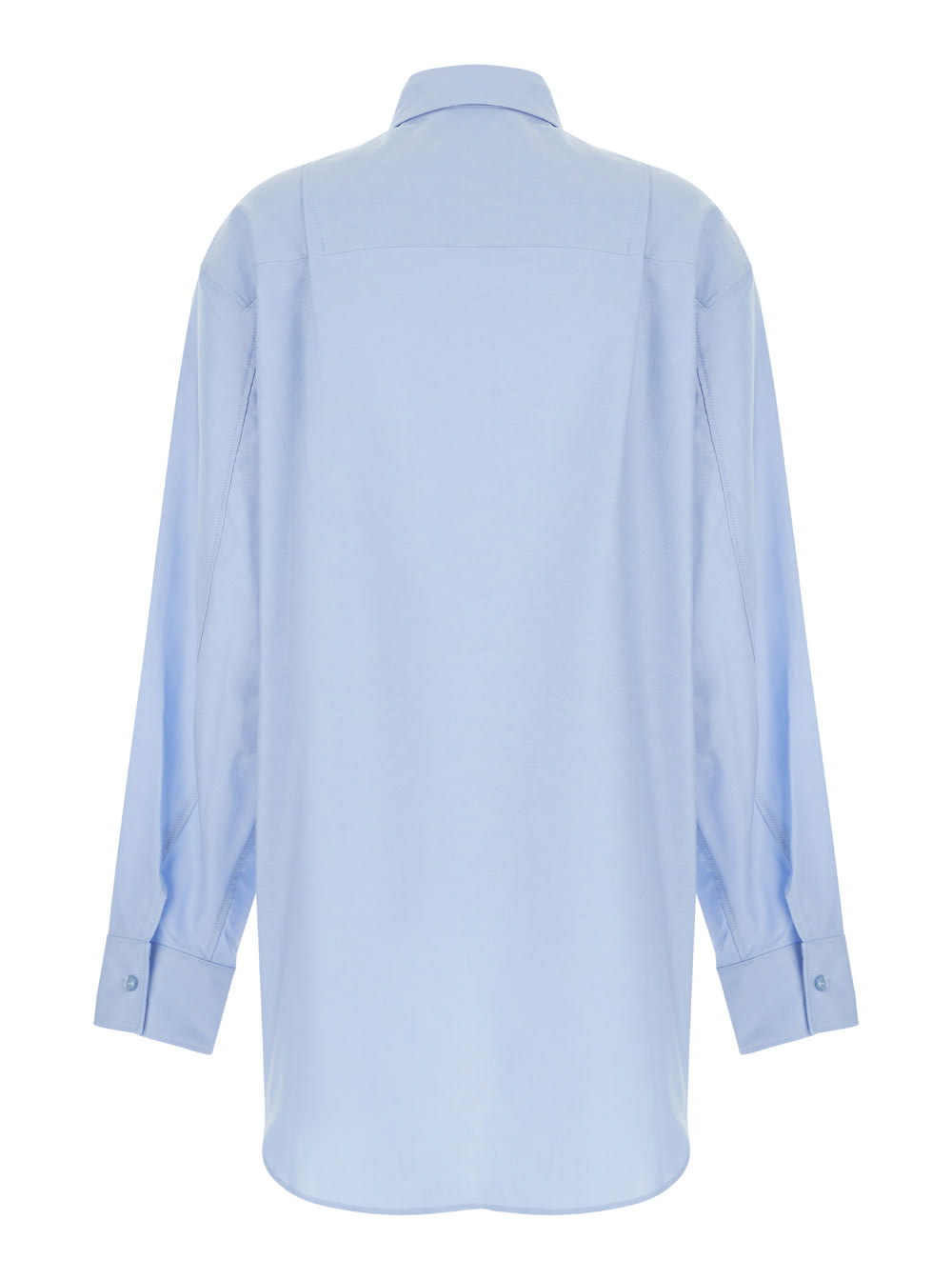 Shop The Andamane Light Blue Shirt With Buttons In Cotton Blend Woman
