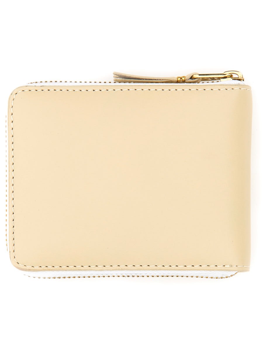 Shop Comme Des Garçons Leather Wallet In White