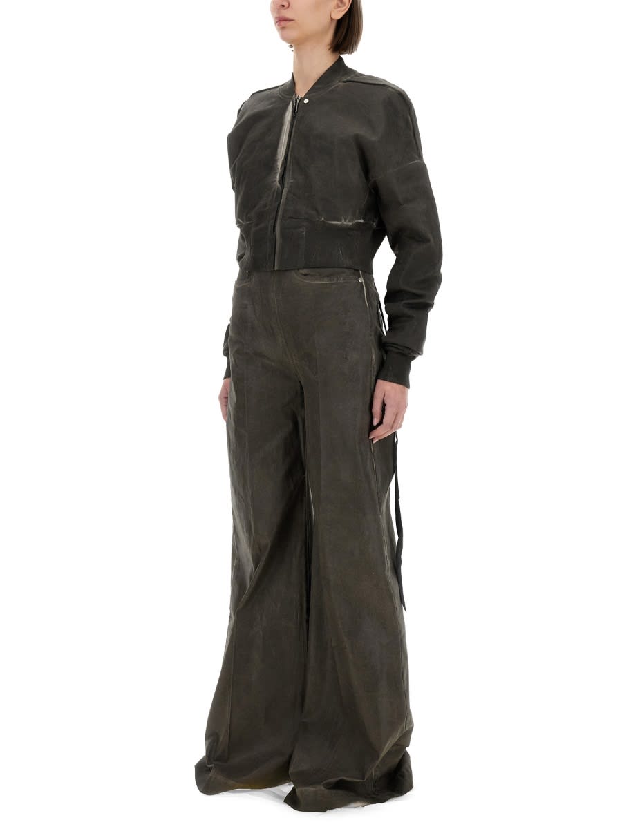 Drkshdw Cropped Bomber Jacket Flight Jkt In Grey