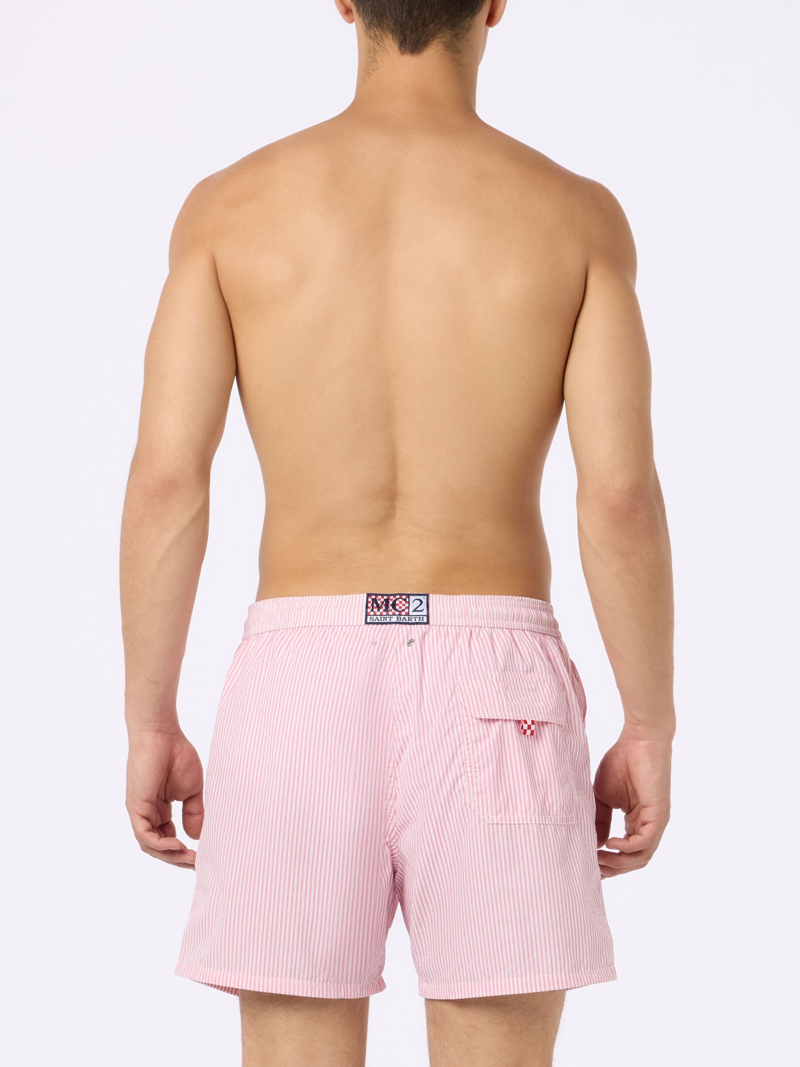 Mc2 Saint Barth Swim Shorts In Pink