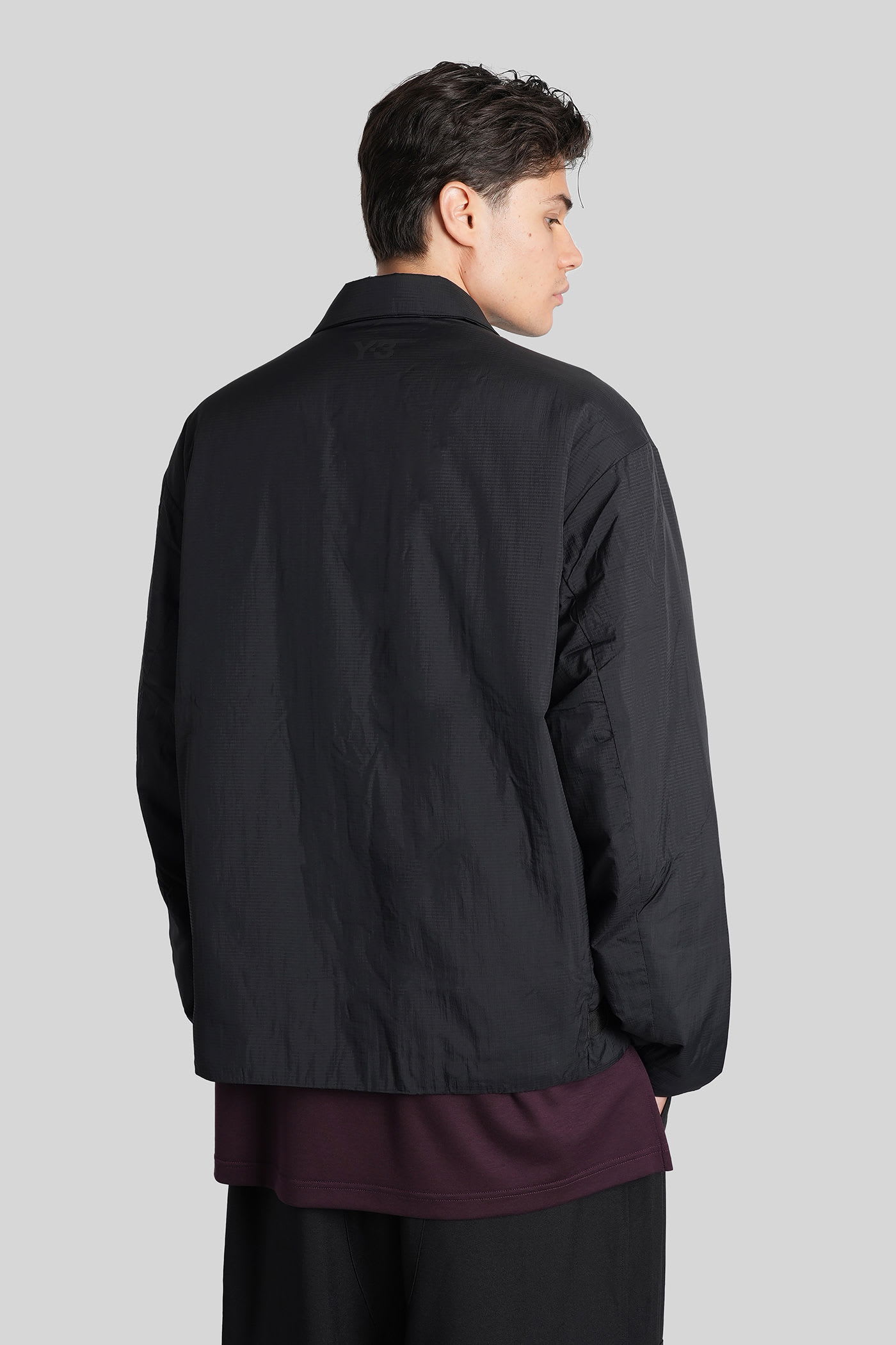 Y-3 Casual Jacket In Black Polyamide In Black