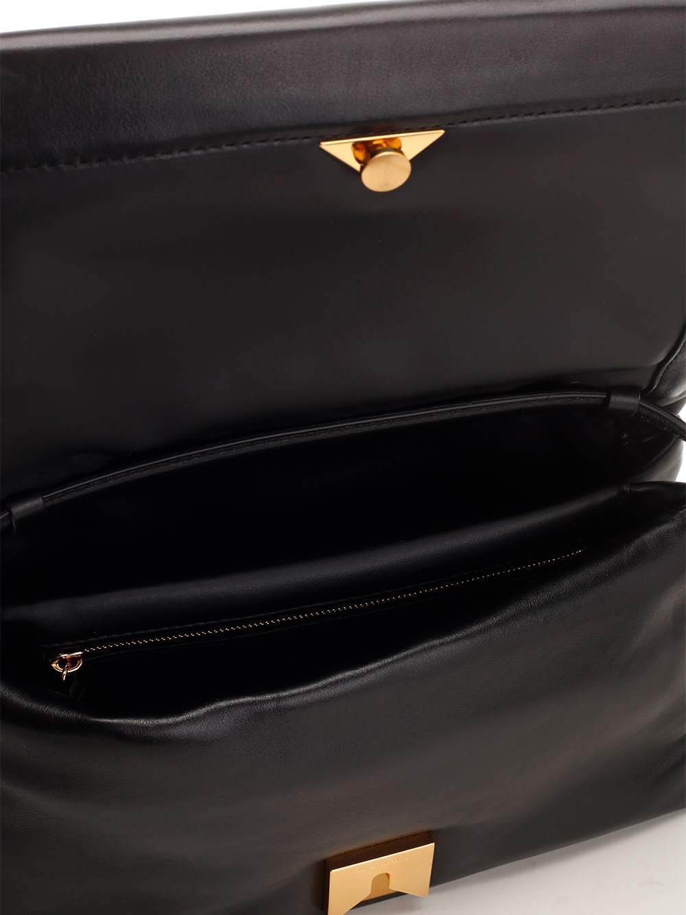 Shop Marni Prisma Shoulder Bag In Black