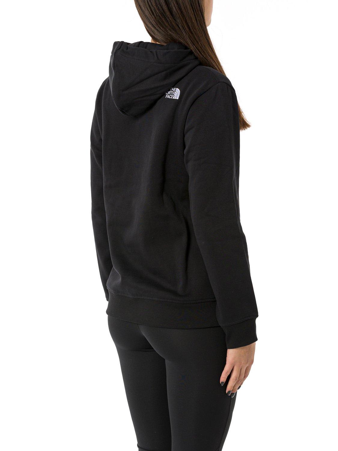 Shop The North Face Logo Detailed Drawstring Hoodie In Tnf Black