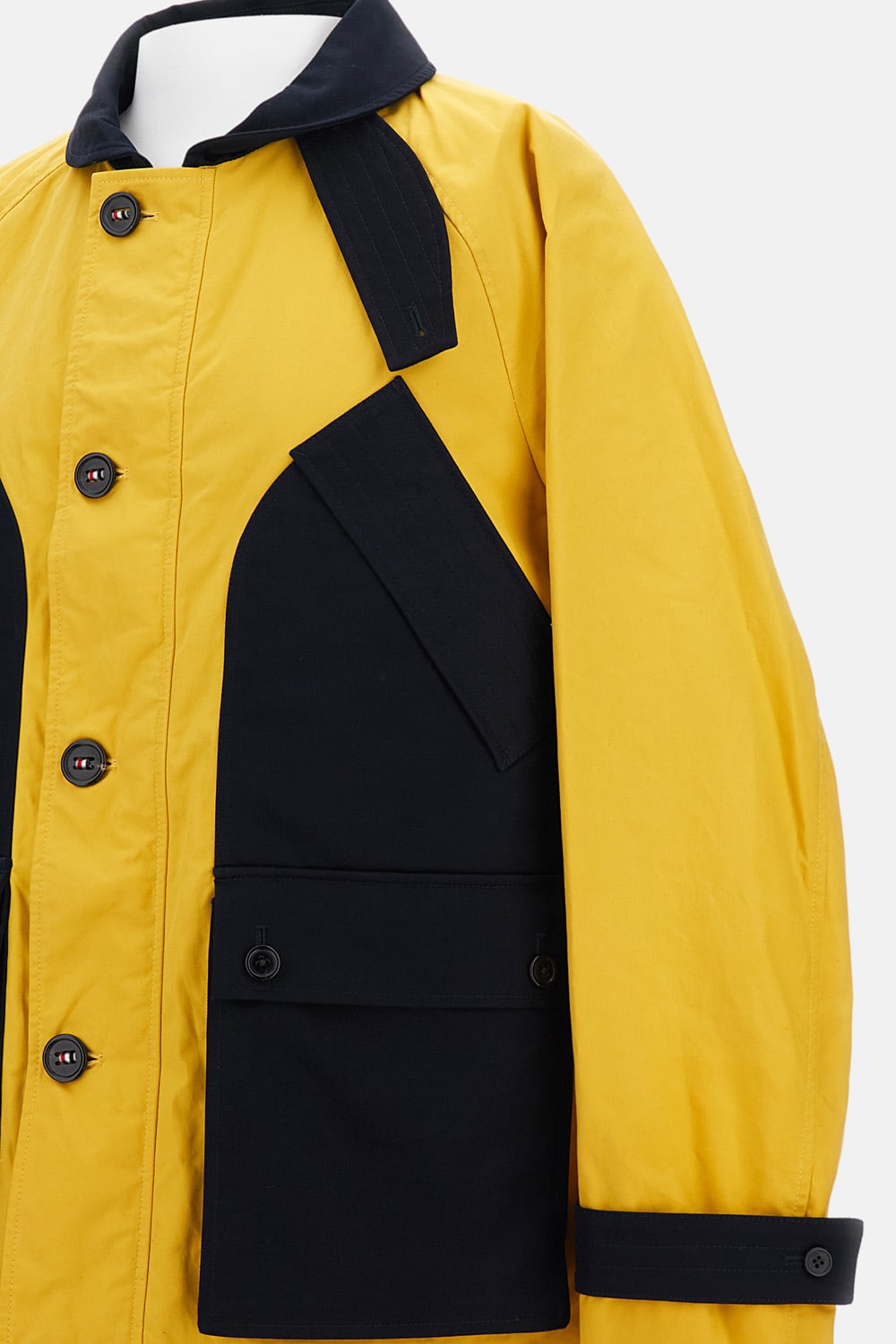 Thom Browne Cotton Water-resistant Field Jacket In Yellow