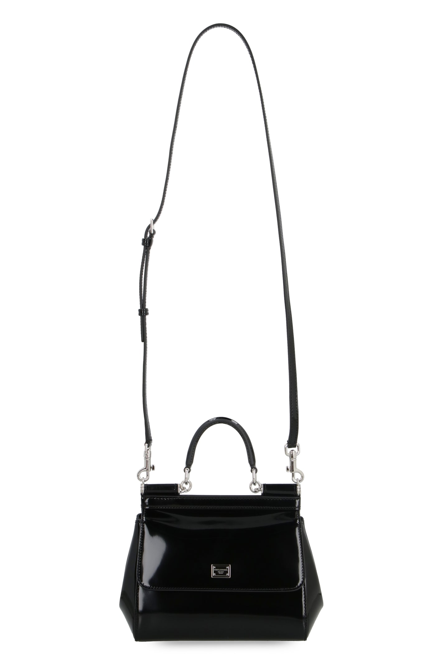Dolce & Gabbana Kim Dolce&gabbana - Sicily Leather Mini Handbag In Black
