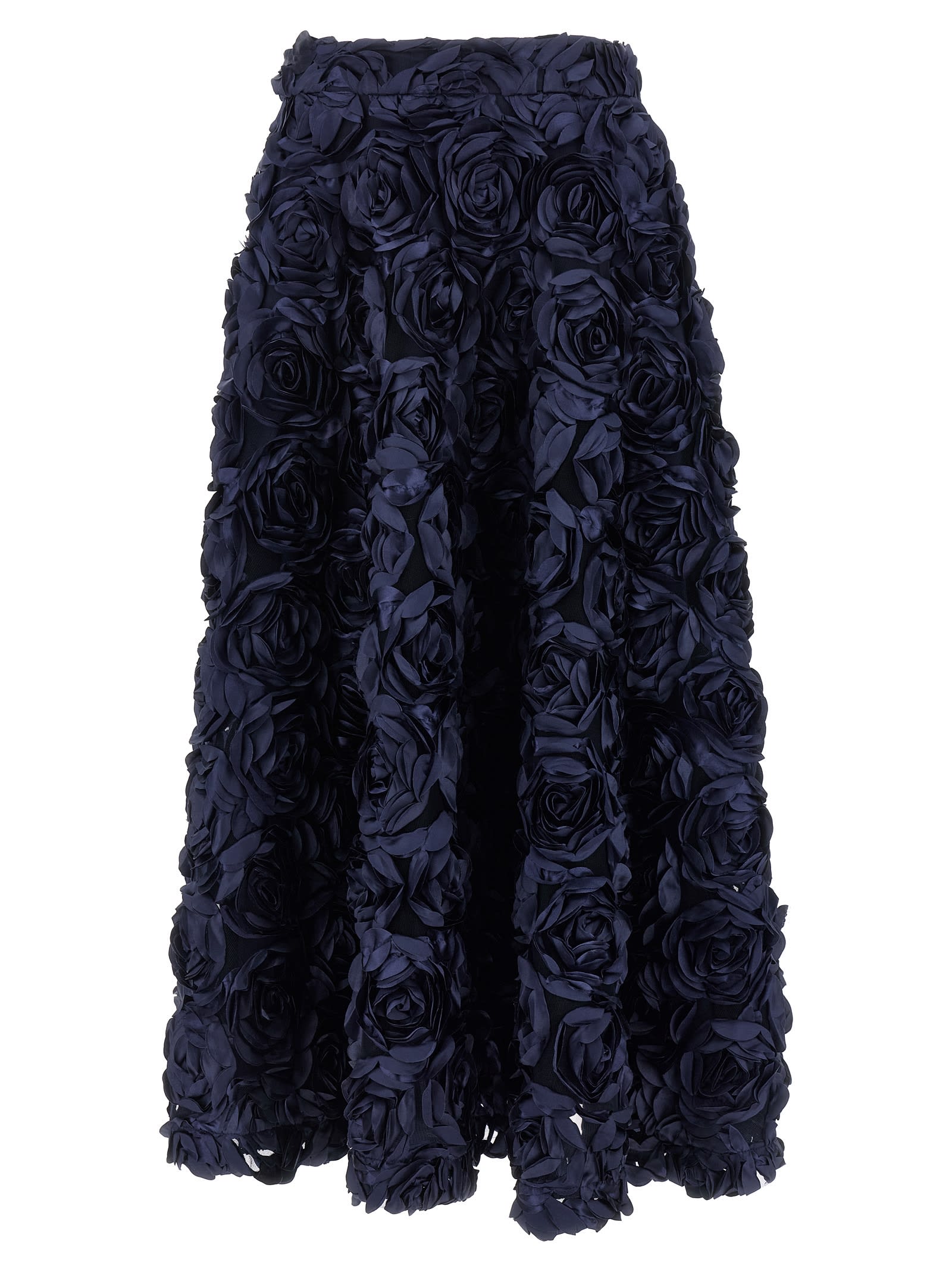 Rotate Birger Christensen Maxi Sun Skirt In Blue