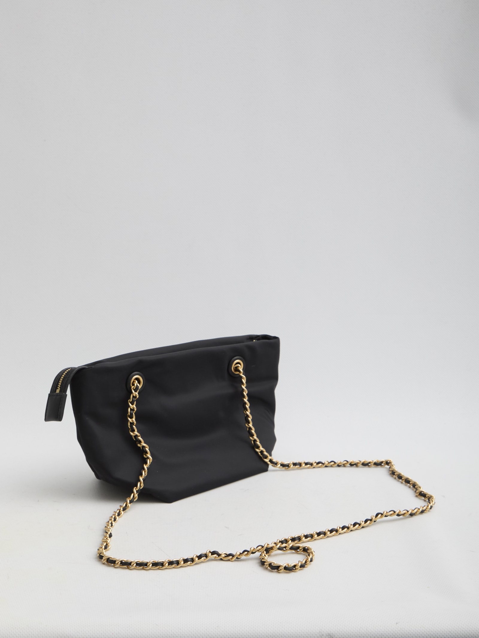 Shop Tory Burch Ella Small Chain Crossbody Bag In Black