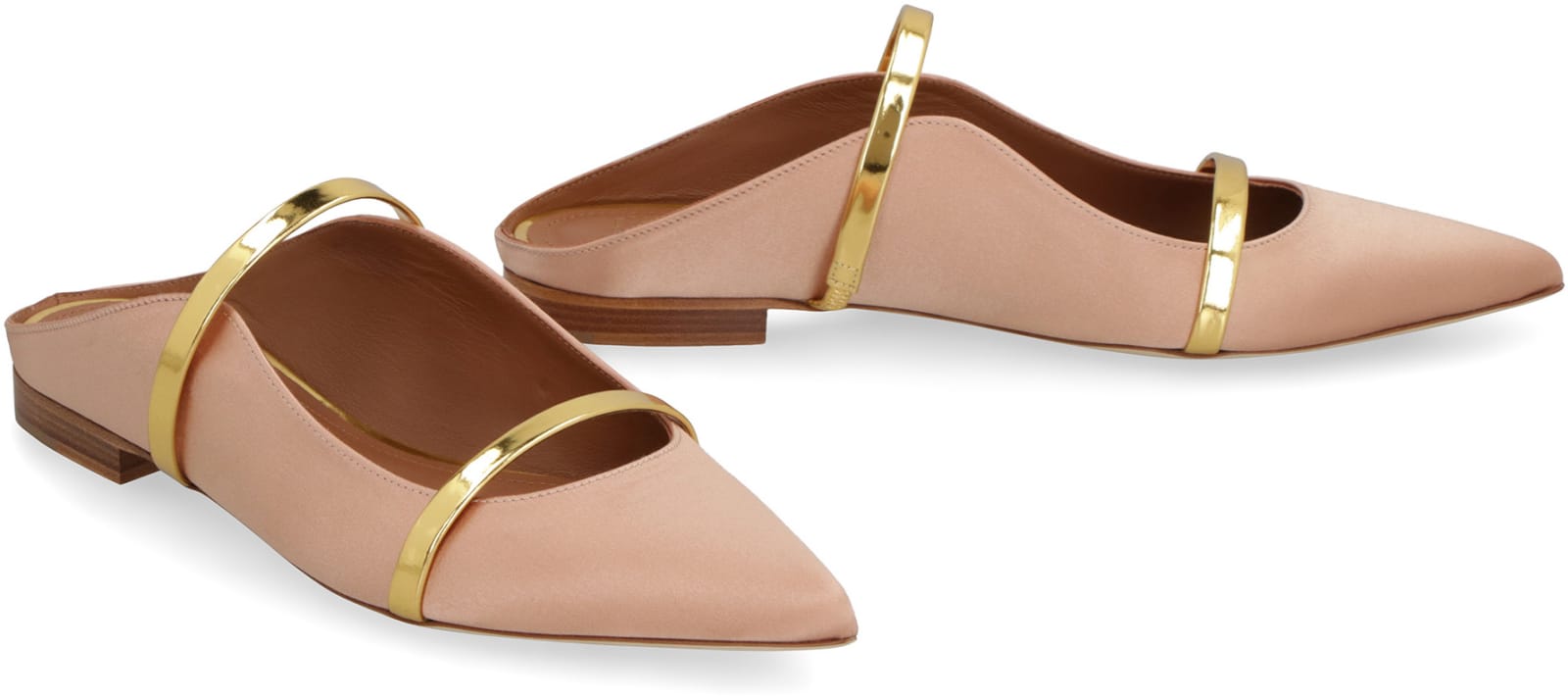 Shop Malone Souliers Maureen Flat Pointy-toe Ballet Flats In Pink