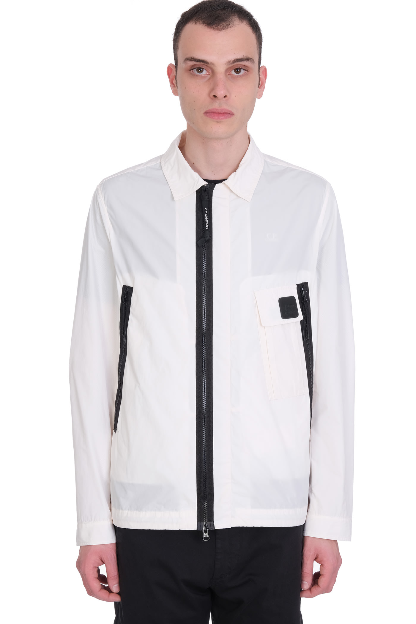 C.P. Company Casual Jacket In White Polyester