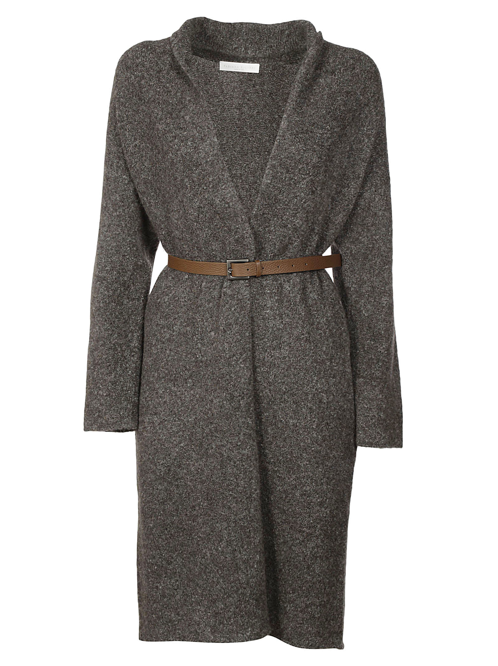 Photo of  Fabiana Filippi Belted Waist Cardi-coat- shop Fabiana Filippi jackets online sales