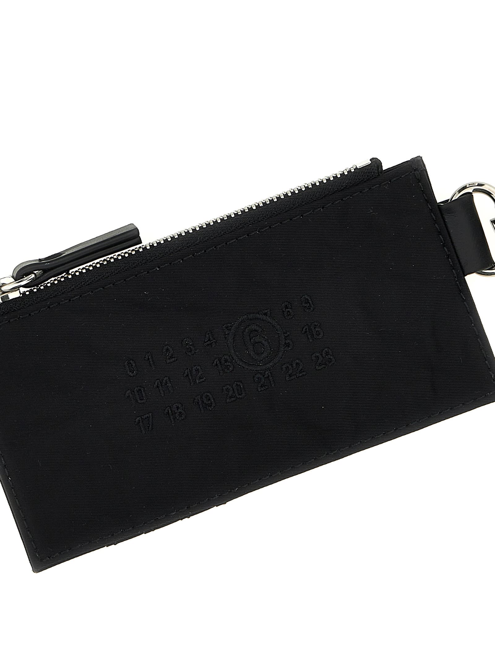 Shop Mm6 Maison Margiela Signature Card Holder In Black