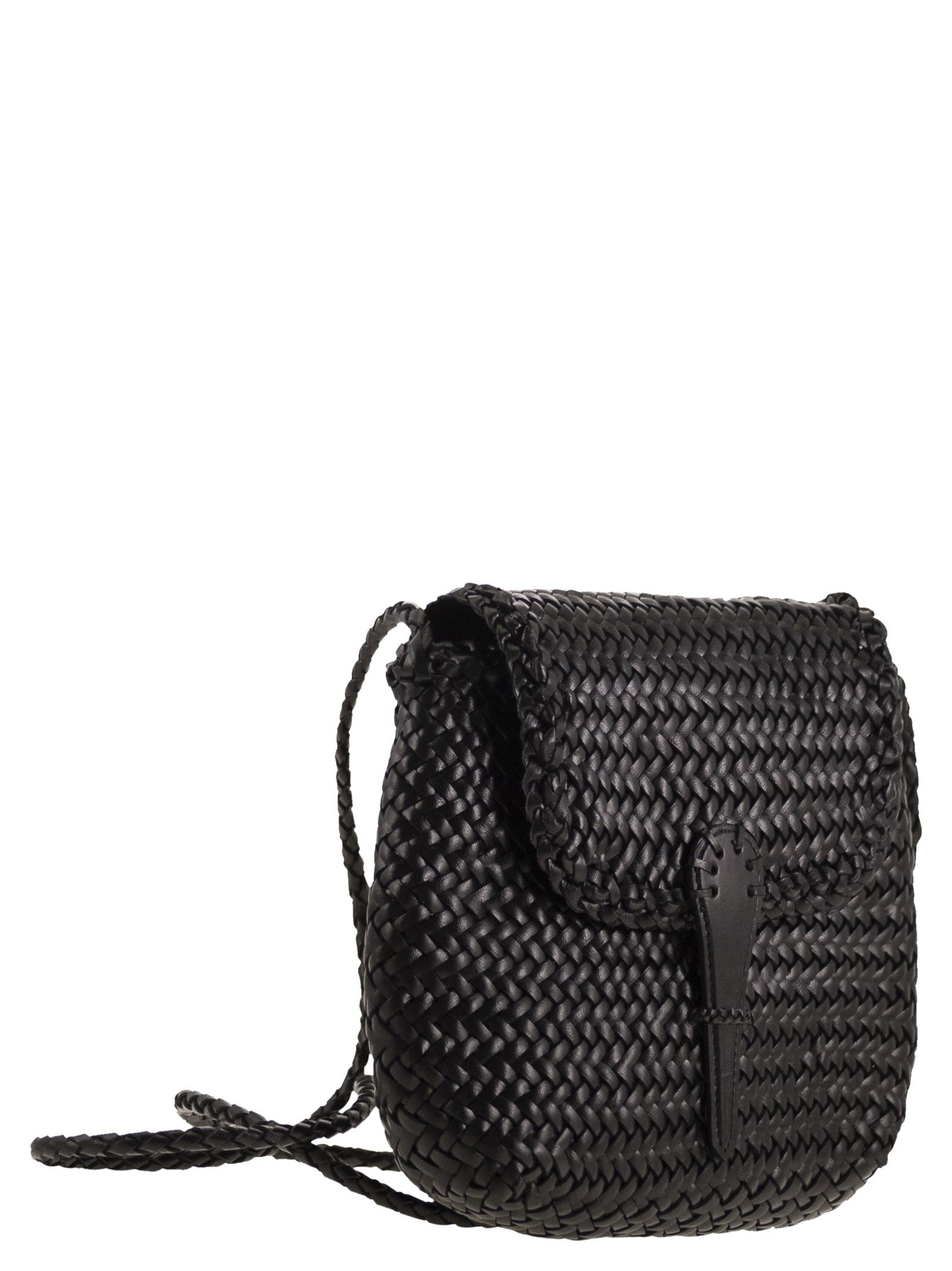 Dragon Diffusion Mini City Bag Shoulder Bag In Brown Leather In Black