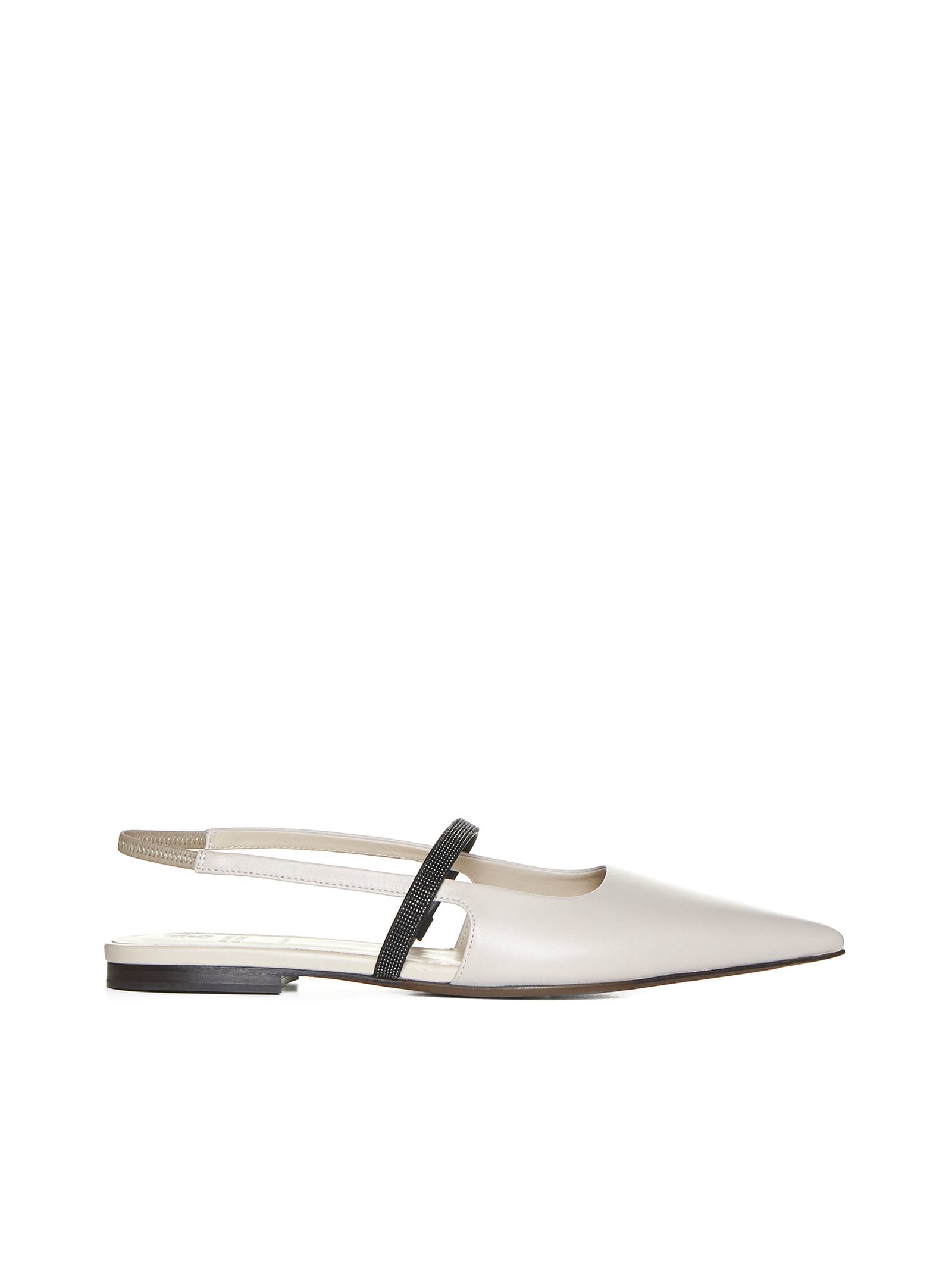 Brunello Cucinelli Sandals In Ivory