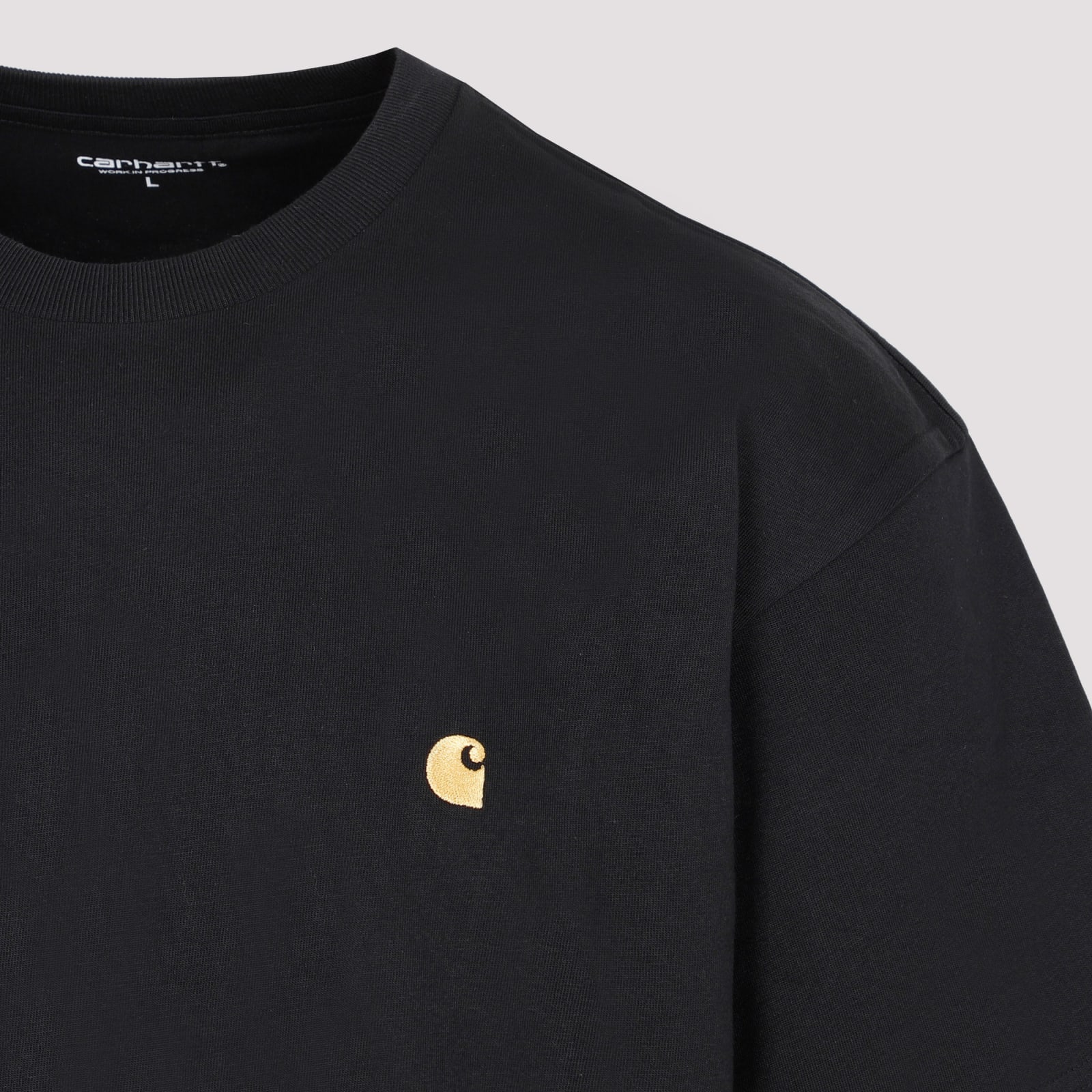 Carhartt Short Sleeve Chase T Shirt Dark Navy Gold In Multi
