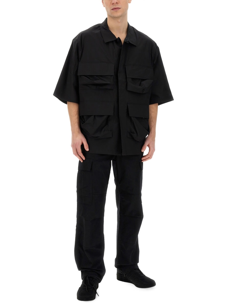 Shop Y-3 Oversize Shirt In Black