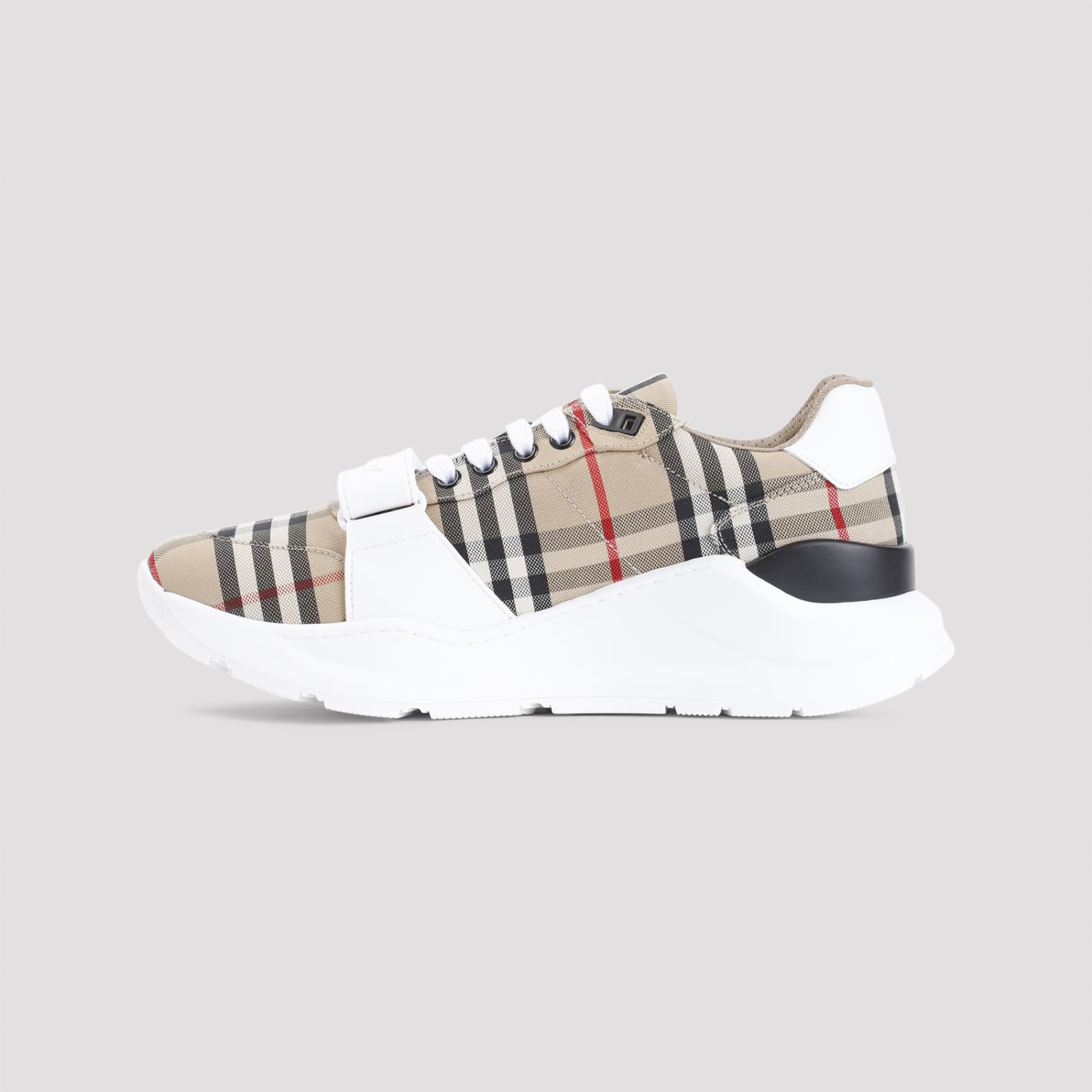 Shop Burberry New Regis Sneakers In Archive Beige