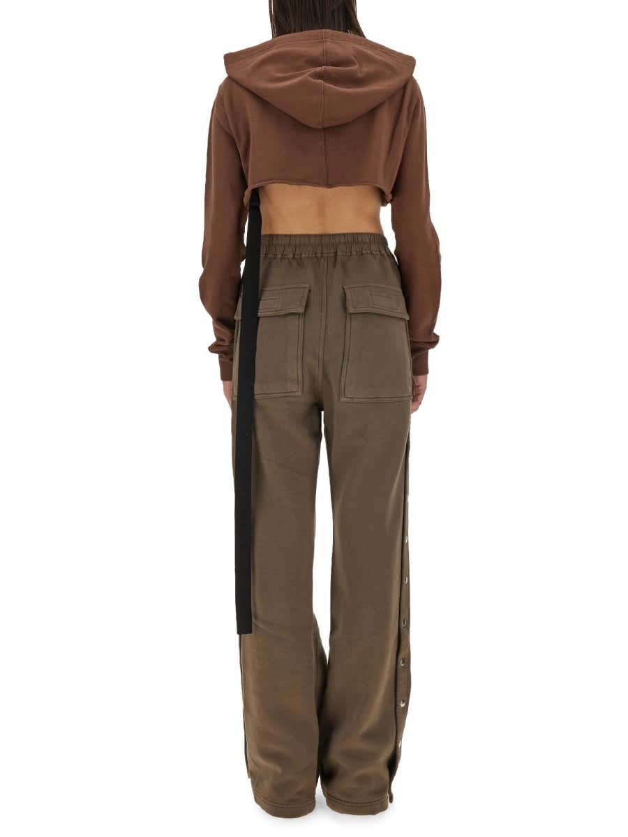 Shop Drkshdw Cropped Sweatshirt In Brown