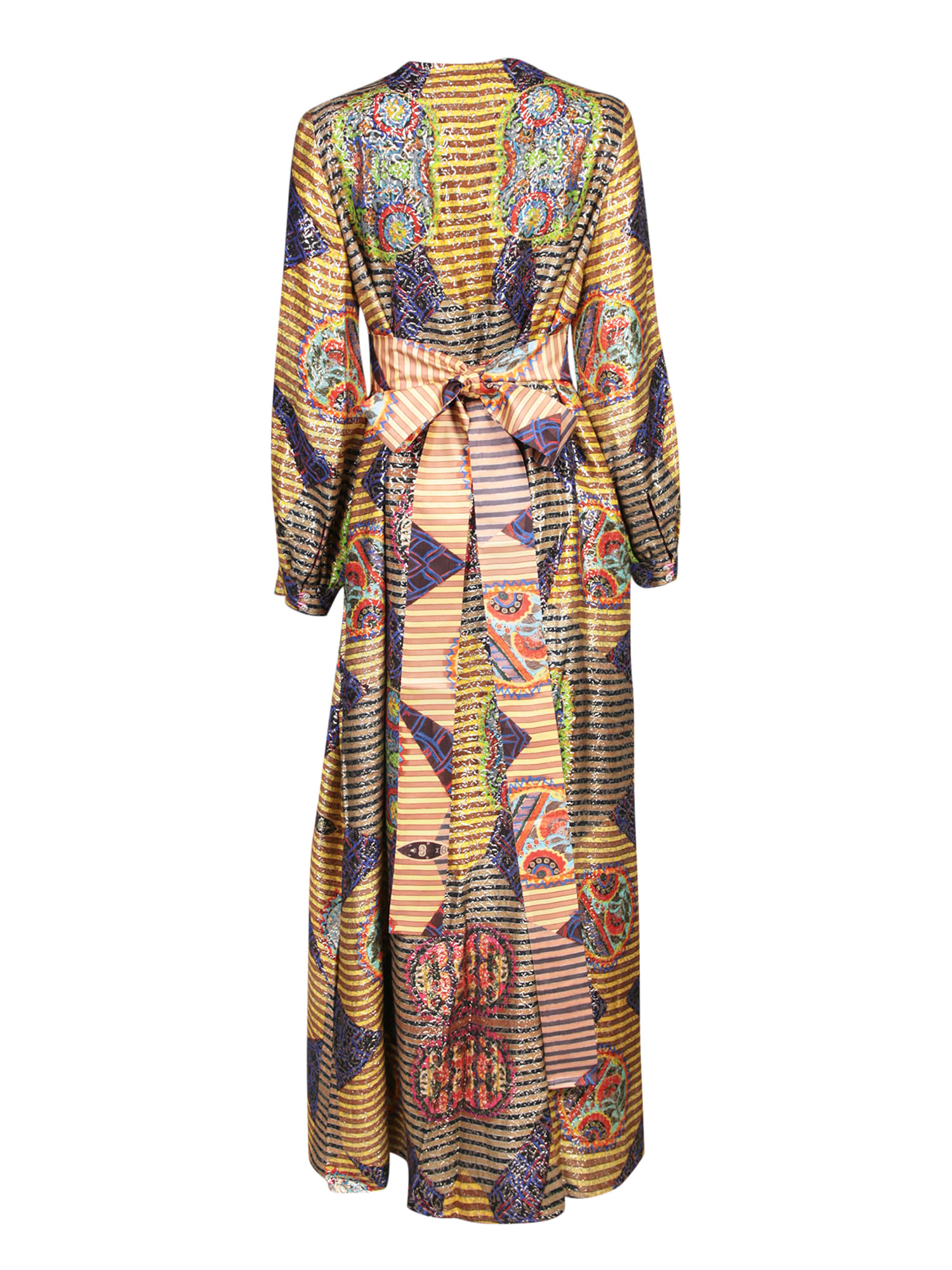 Shop Rianna + Nina Kipos Dyo Dress Sharon Multicolor In Metallic