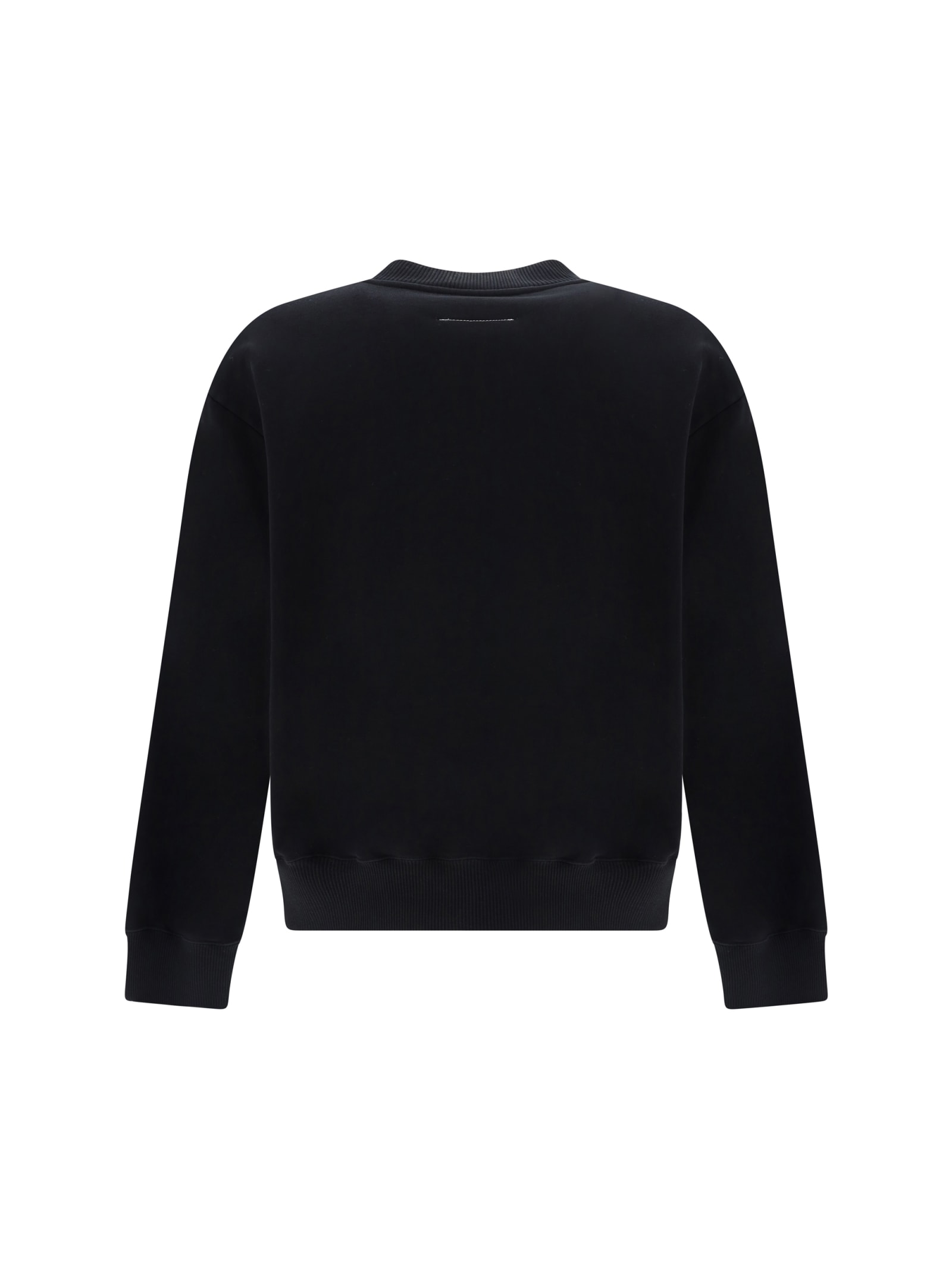 Shop Mm6 Maison Margiela Sweatshirt In Black