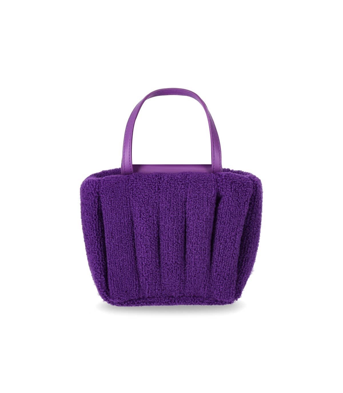 Shop Themoirè Aria Coral Sponge Handbag In Viola