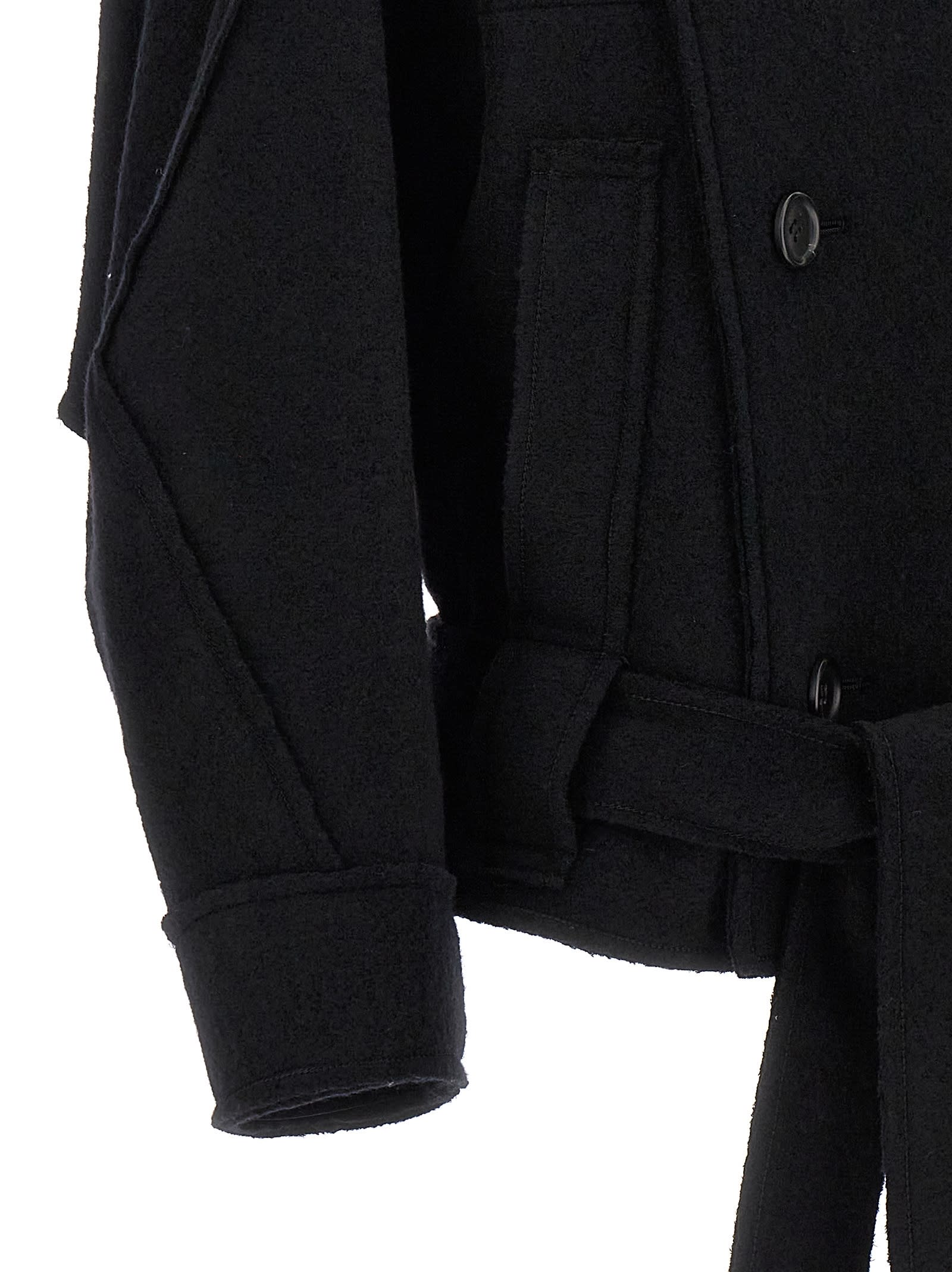 Shop Issey Miyake Out Of A Cube Short Coat