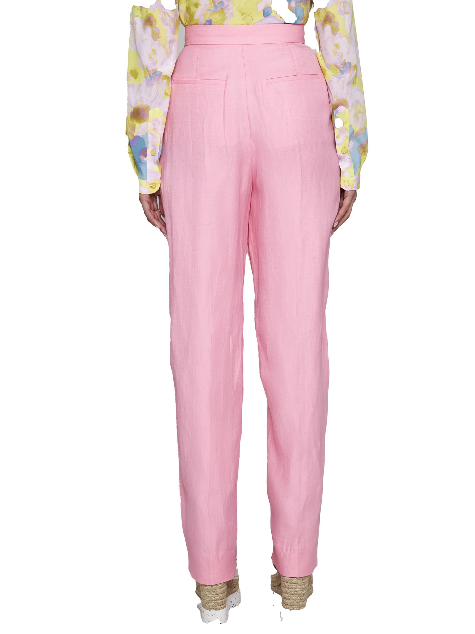 Stella Mccartney Pants In Hibiscus (pink)