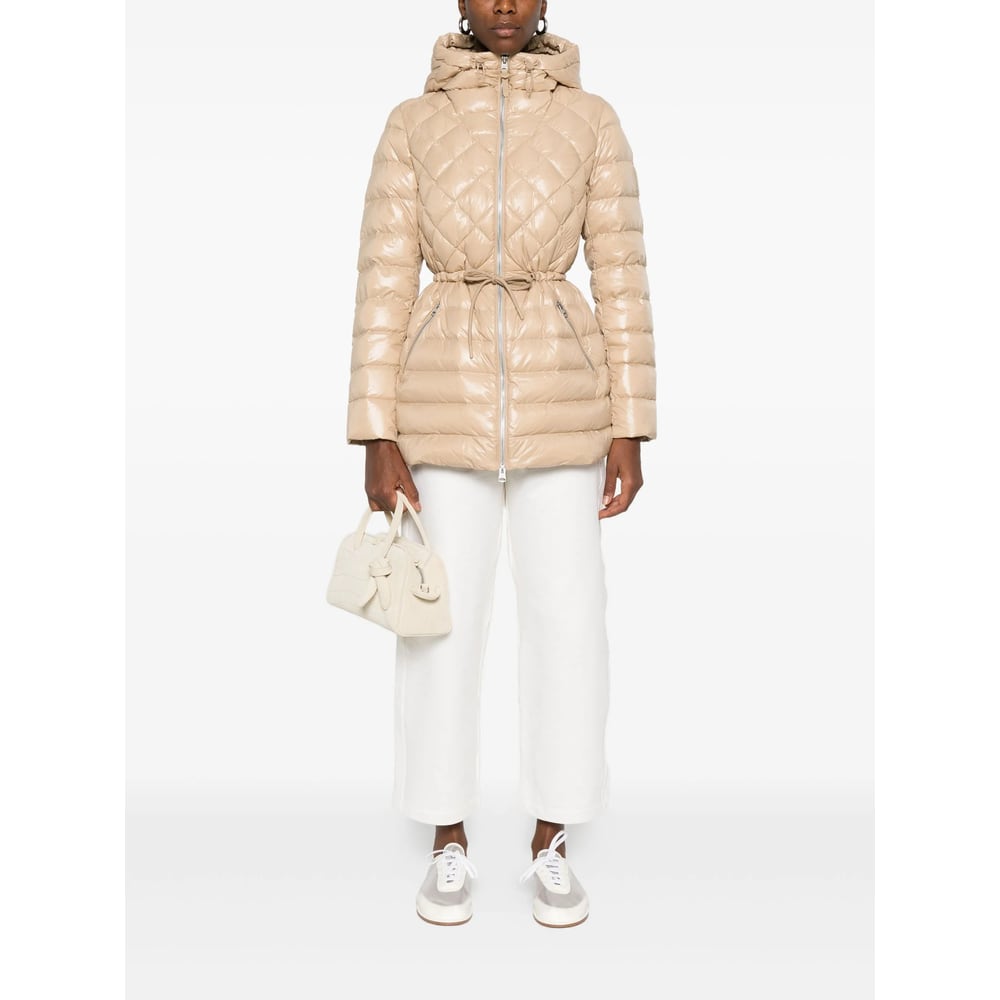 Mackage Light Camel Nylon Down Jacket In Neutral