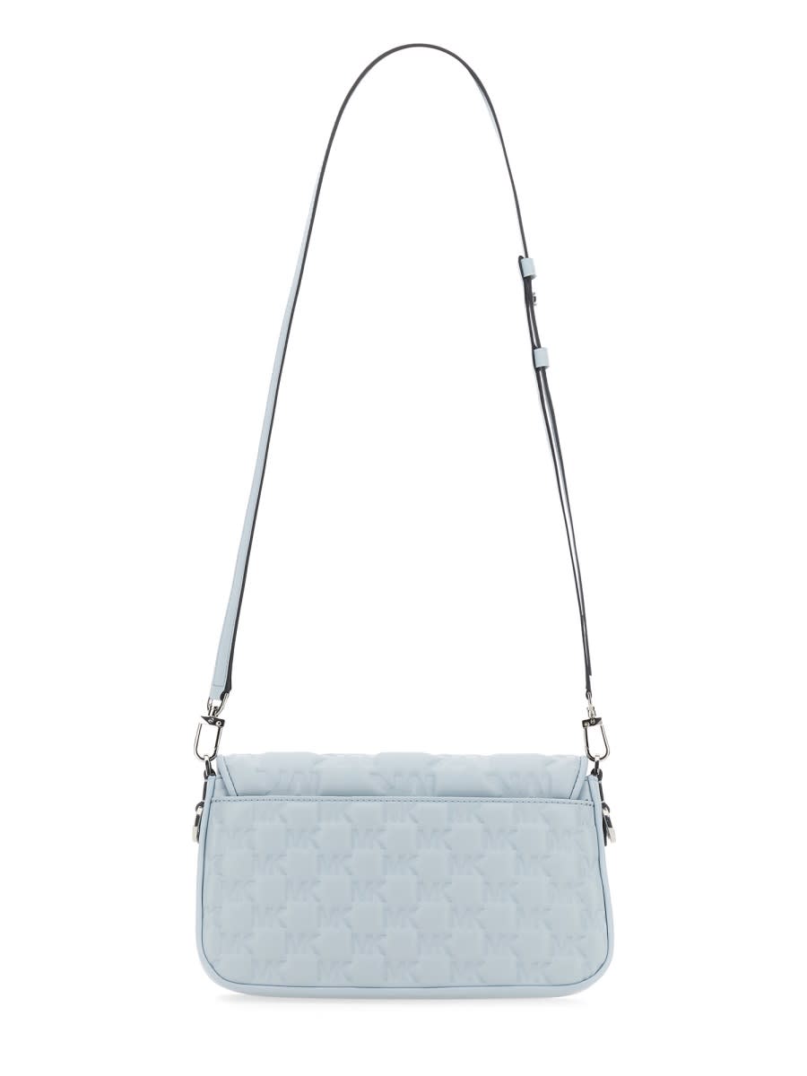 Michael Kors Leather Shoulder Bag In Blue