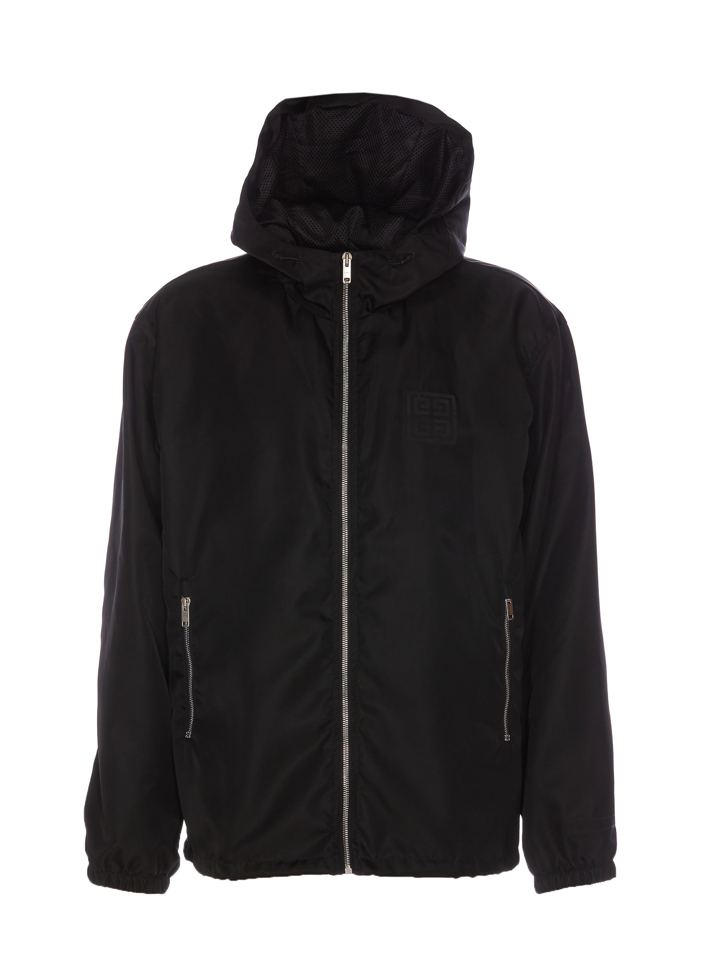 Shop Givenchy 4g Logo Windbreaker In Black